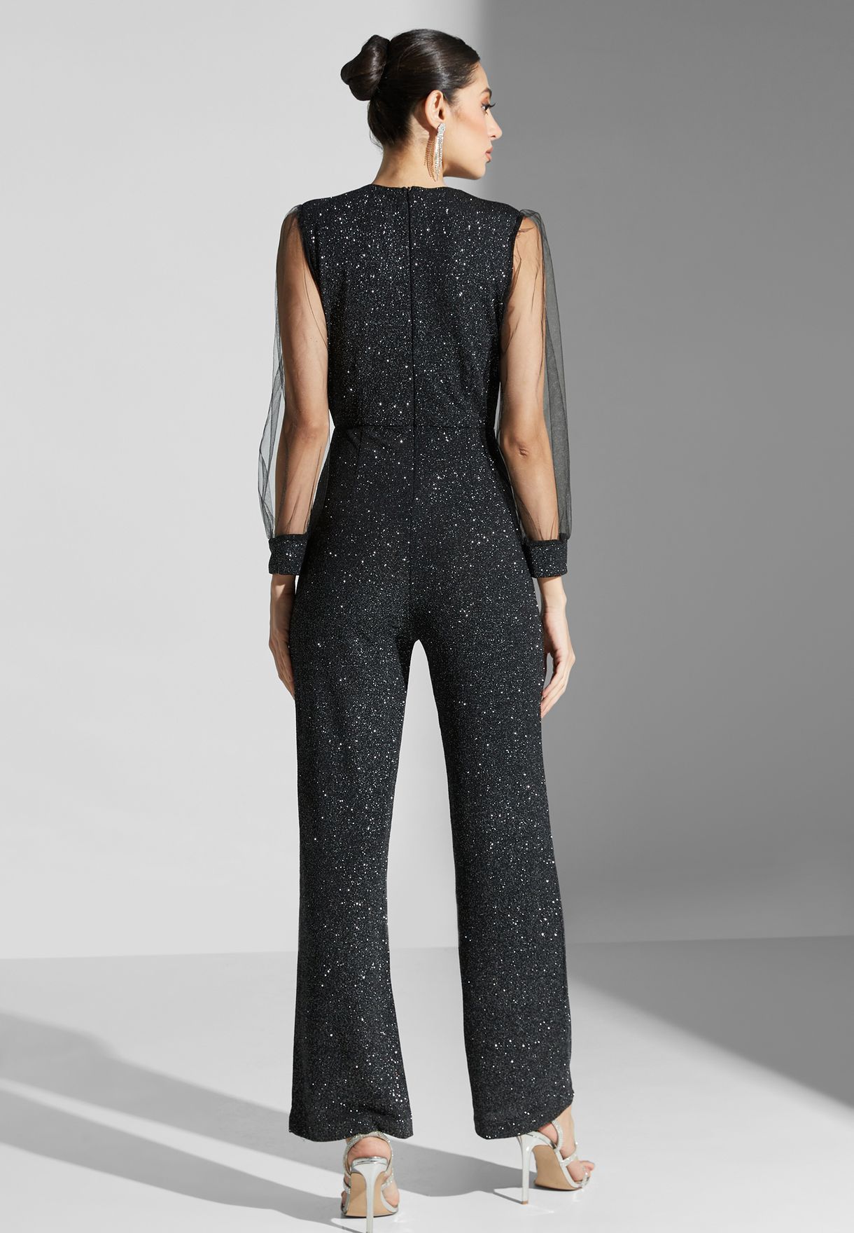 Buy Khizana Black Shimmer Jumpsuit For Women In Mena Worldwide