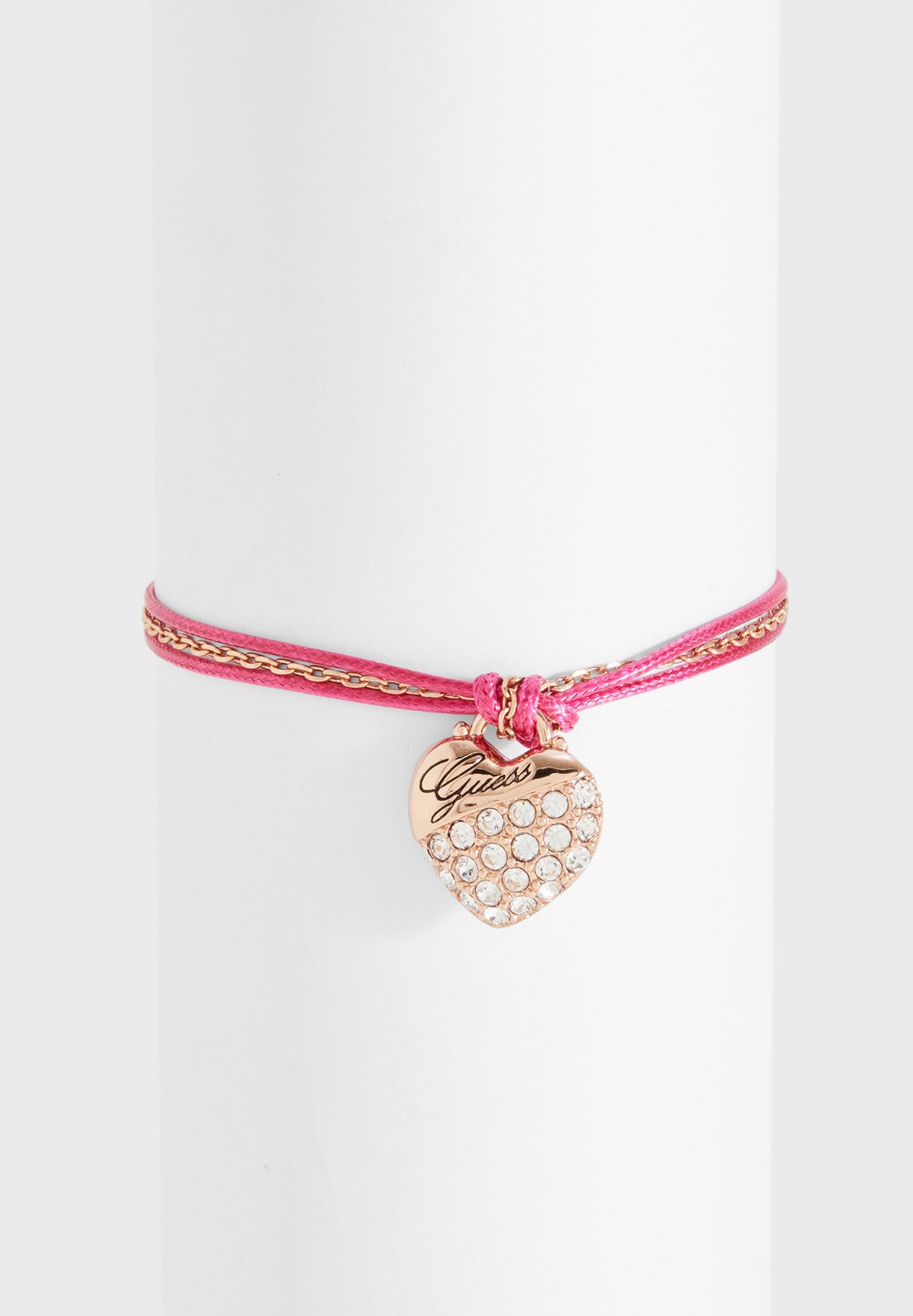 guess pink bracelet