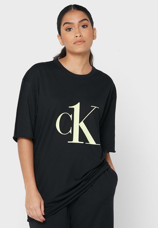 Calvin Klein Pj Set in Black Womens Clothing Nightwear and sleepwear Pyjamas 