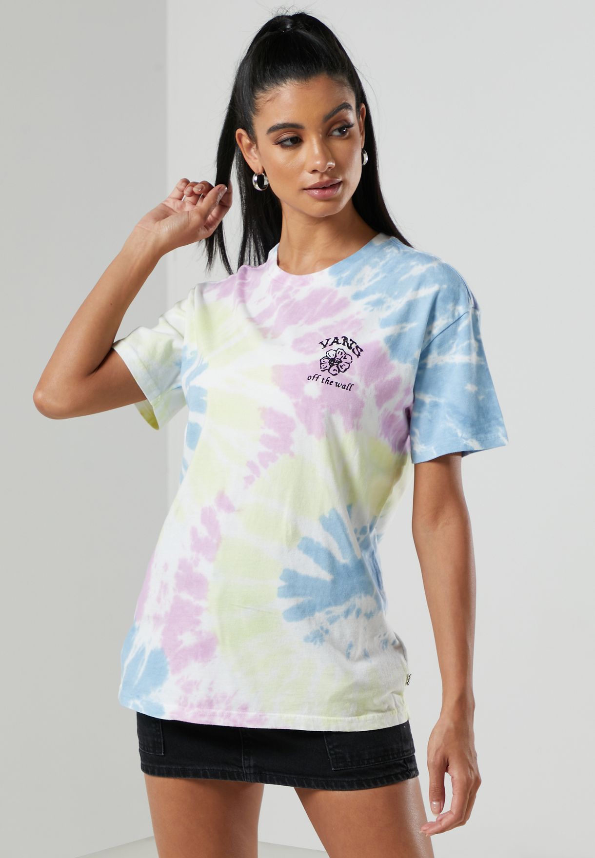 Buy Vans prints Masc Off Oversized T-Shirt for Kids in Dubai, Abu Dhabi