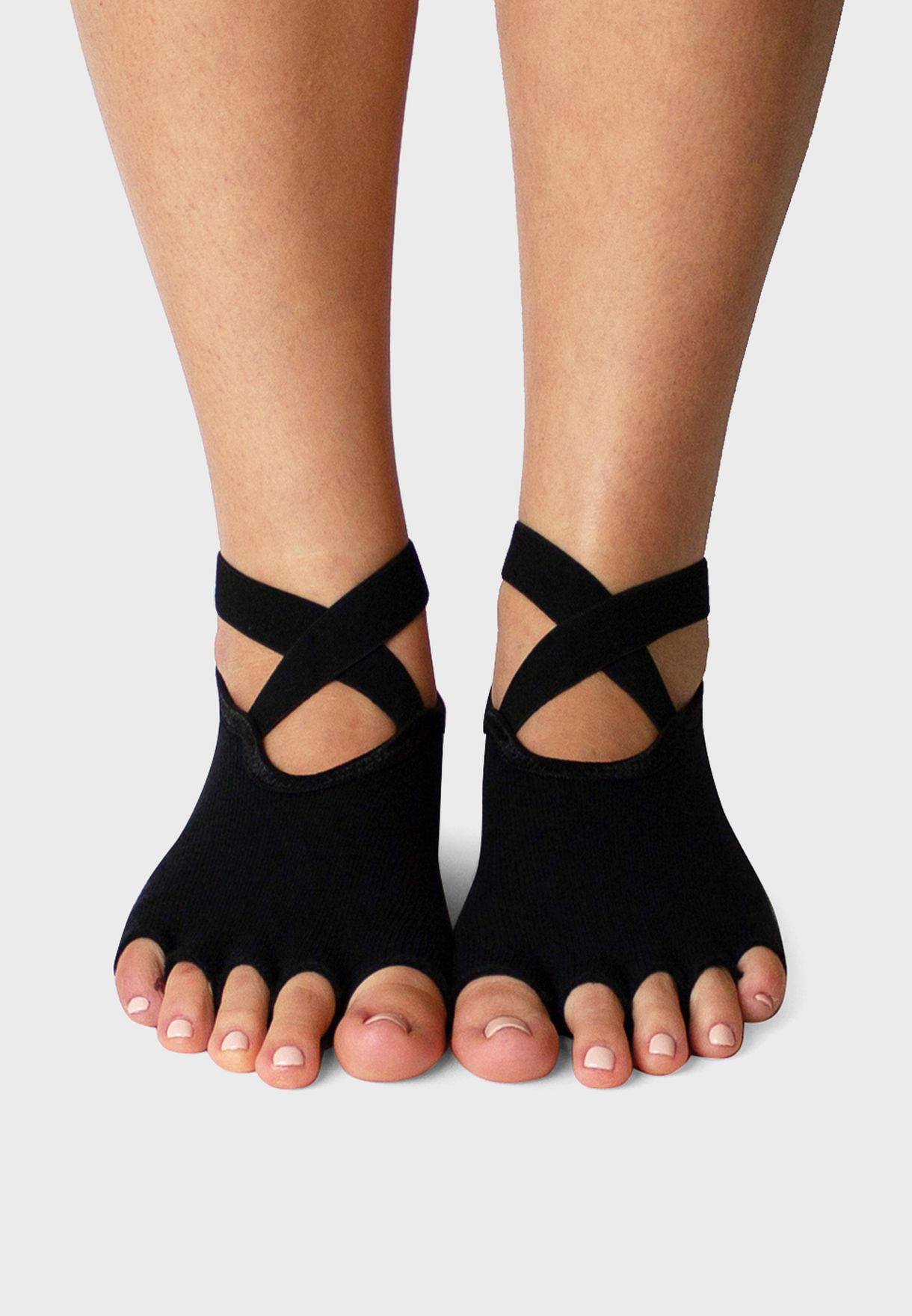 Buy Prickly Pear black Yoga Toeless Socks for Women in Dubai, Abu Dhabi