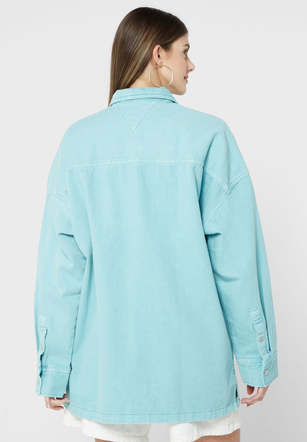 Pocket Detail Oversized Shirt