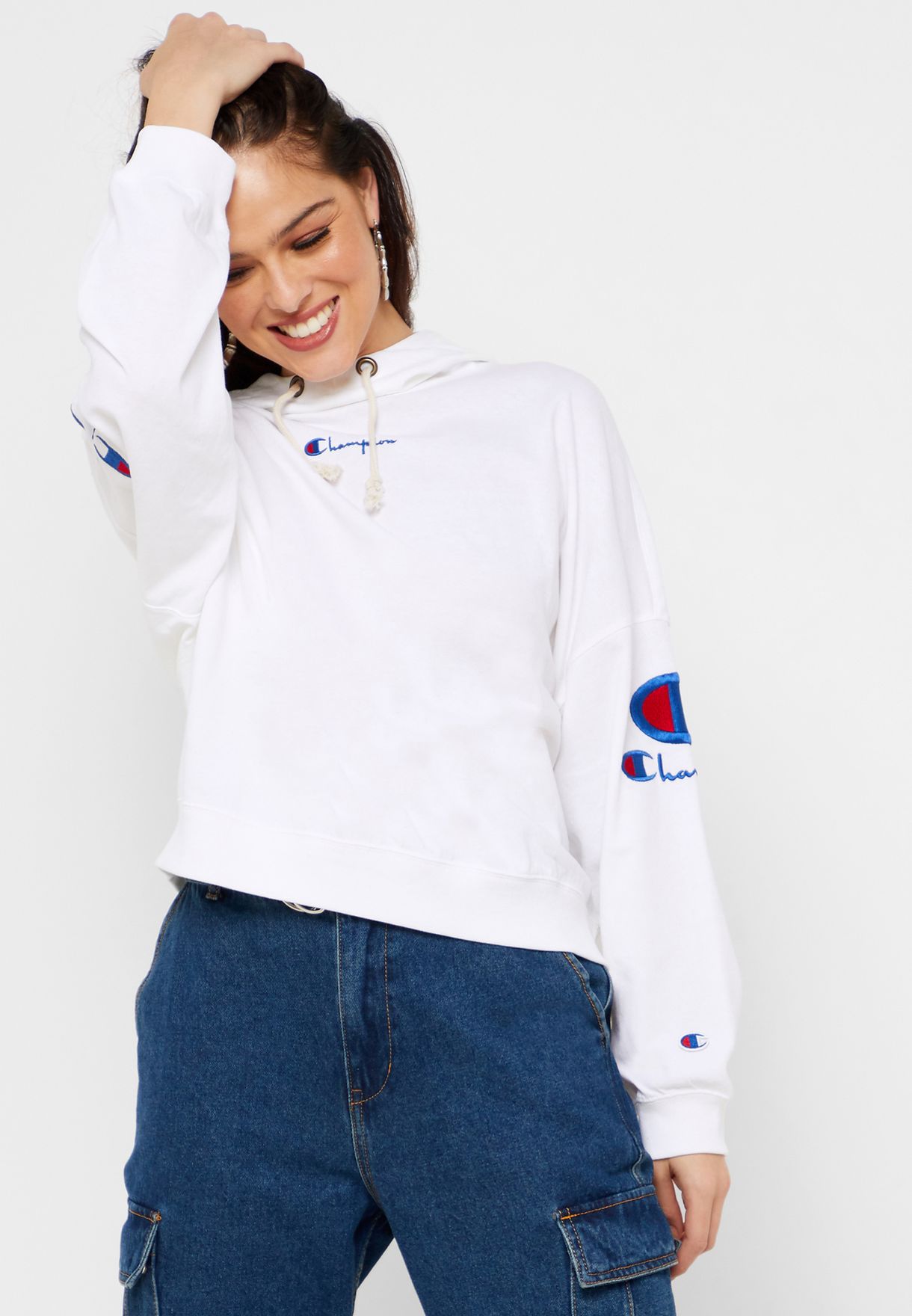 champion hooded t shirt