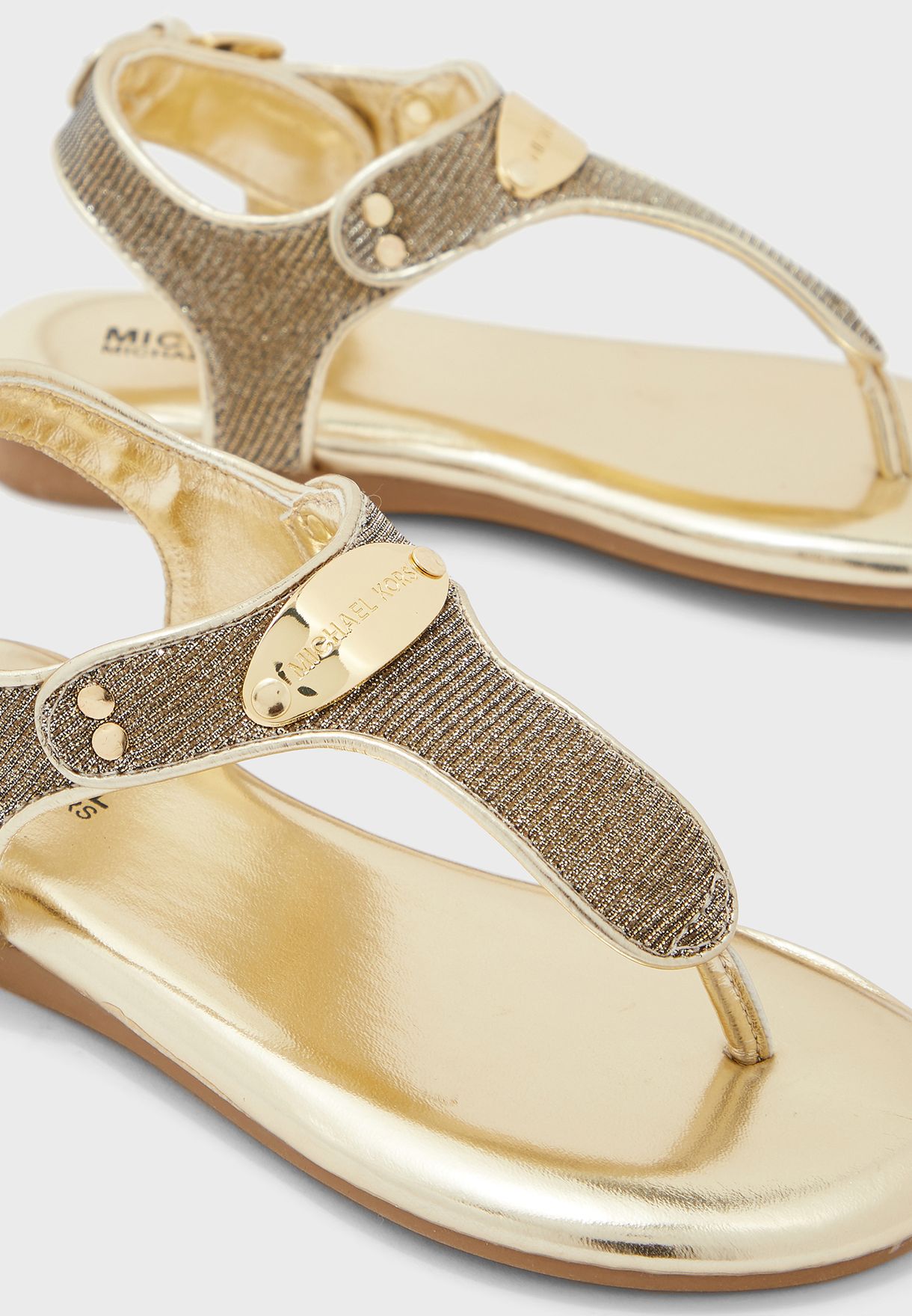 Buy Michael Kors gold Child Casual Sandal for Kids in Baghdad, Basra