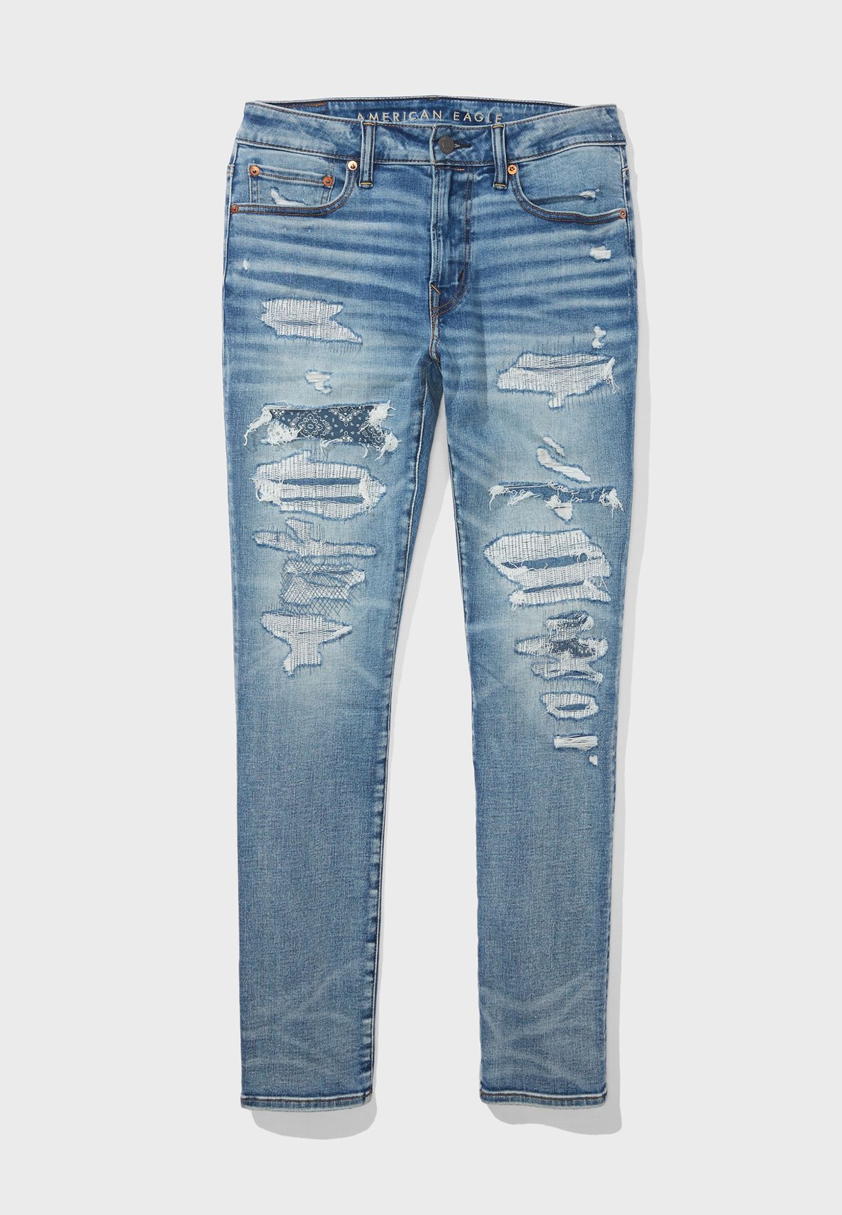 Distressed Slim Fit Jeans