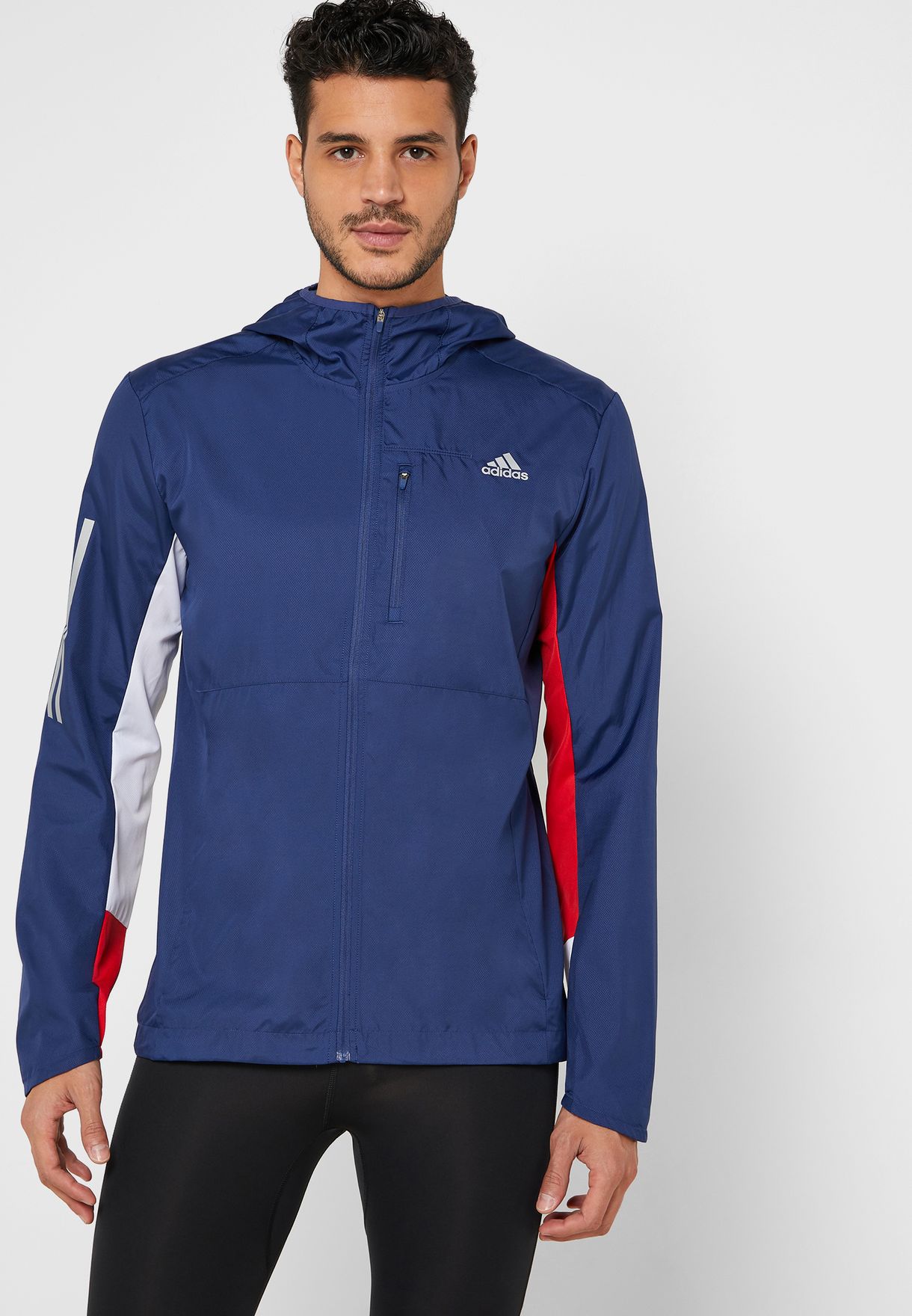 Buy adidas navy Space Race Own The Run Jacket for Men in MENA, Worldwide