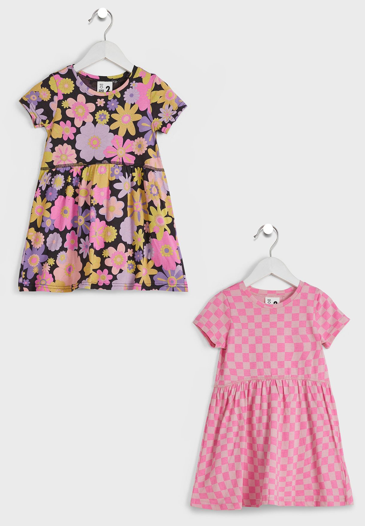 Kids 2 Pack Printed Dress
