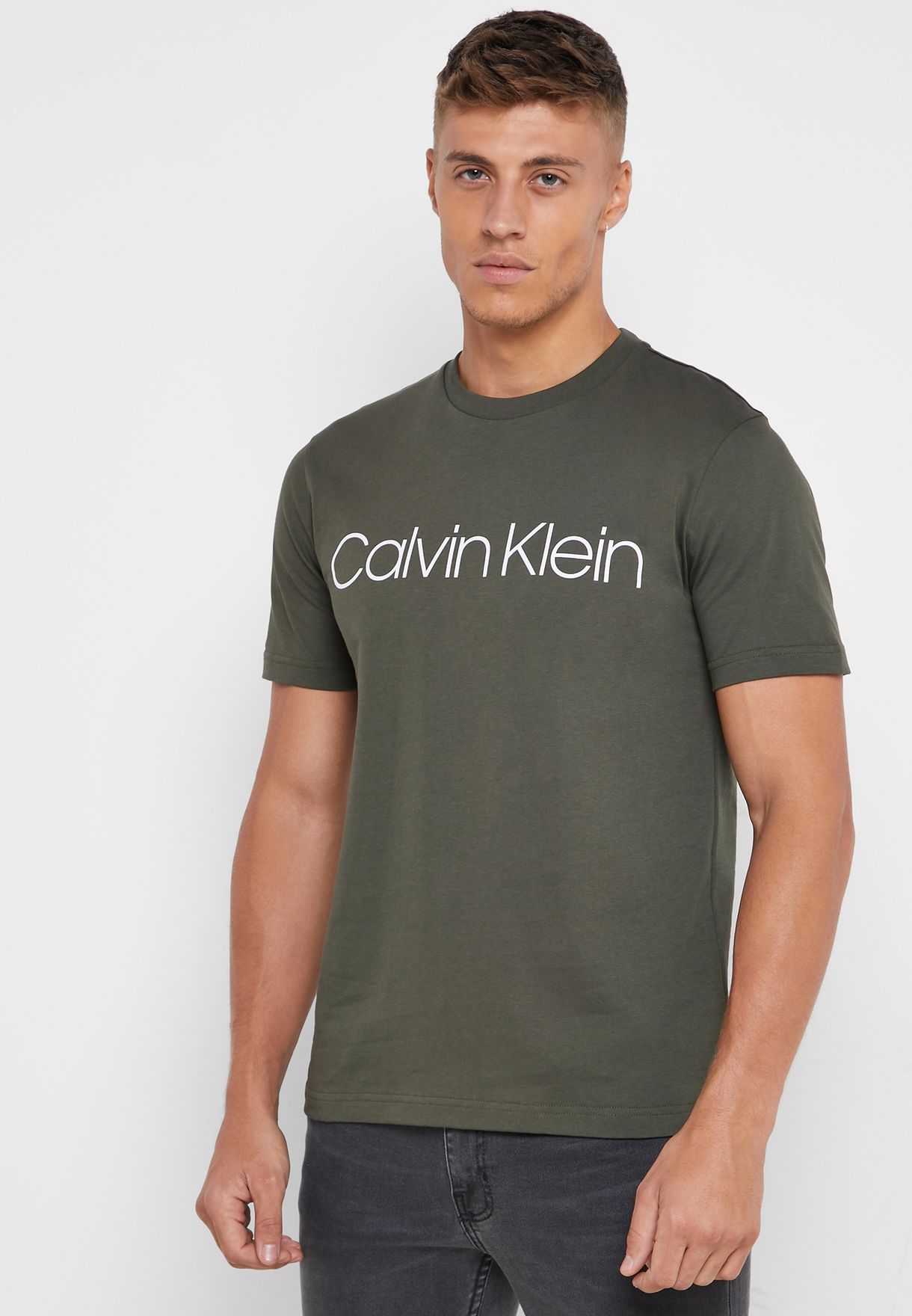 calvin klein green t shirt