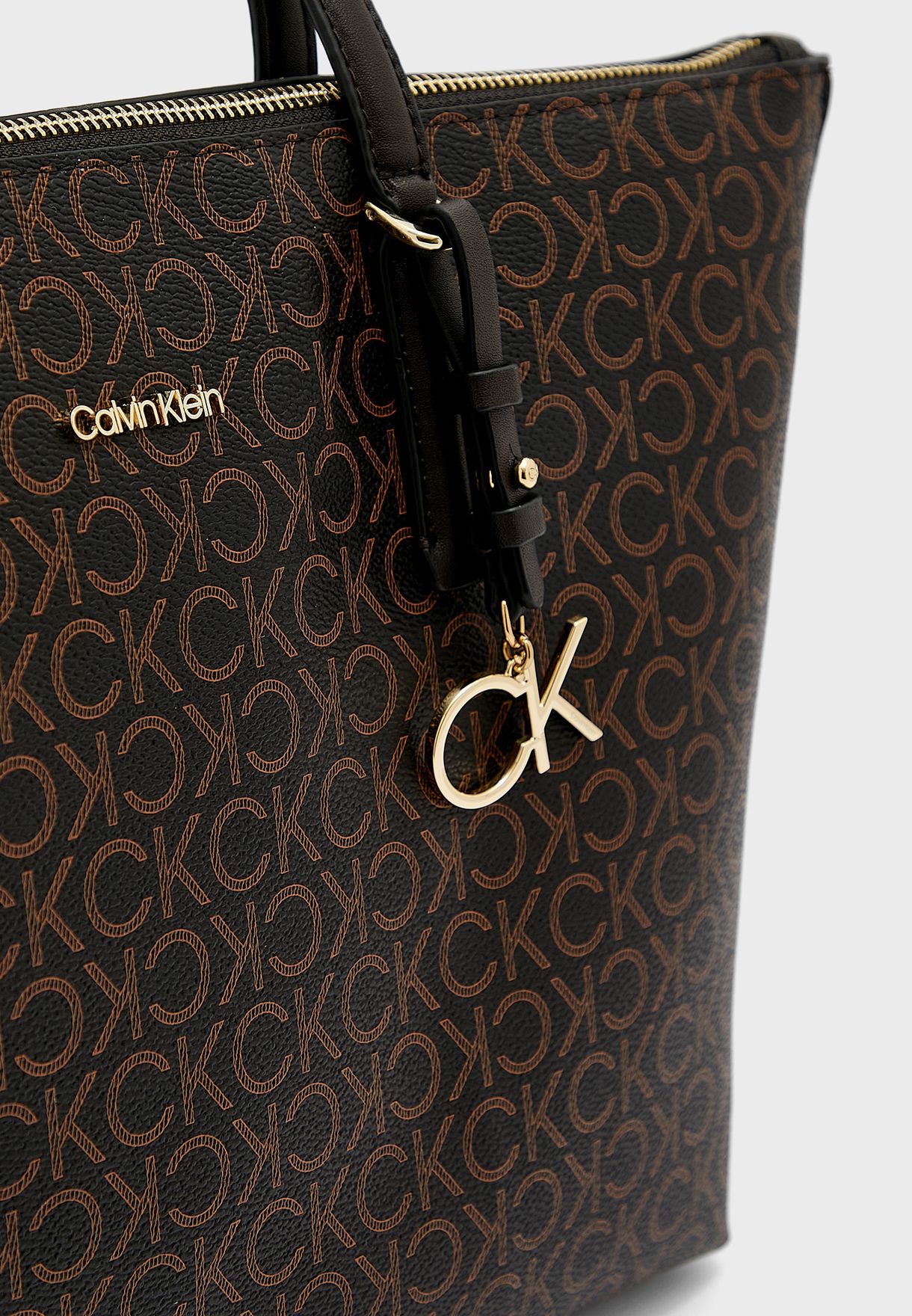 Buy Calvin Klein brown Must Medium Monogram Tote Bag for Women in Muscat,  Salalah