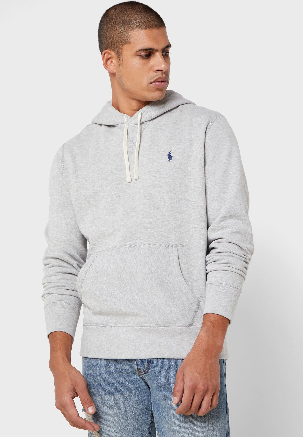 ralph lauren grey hoodie mens