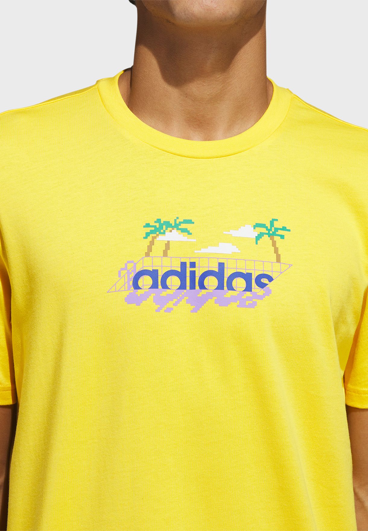 Linear Beach-Bit Graphic T-Shirt