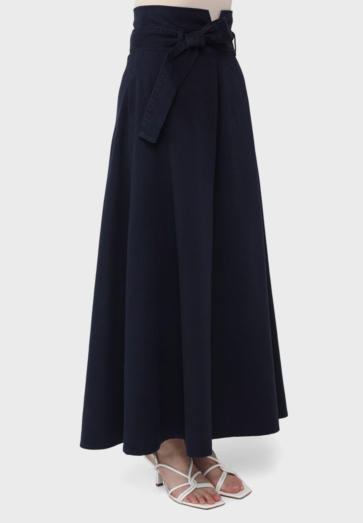 Buy Refka By Modanisa blue Denim Midi Skirt for Women in Dubai, Abu Dhabi