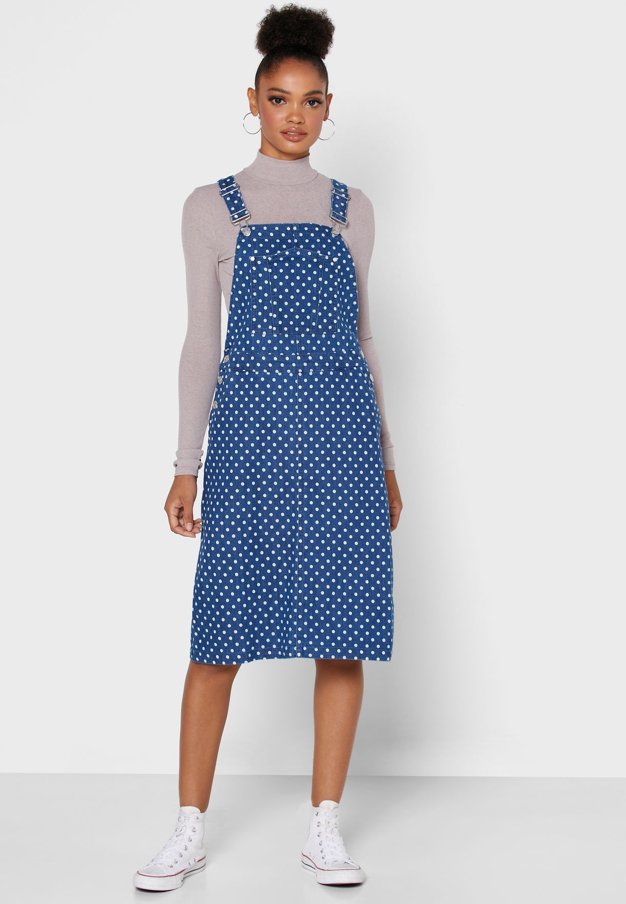 polka dot pinafore