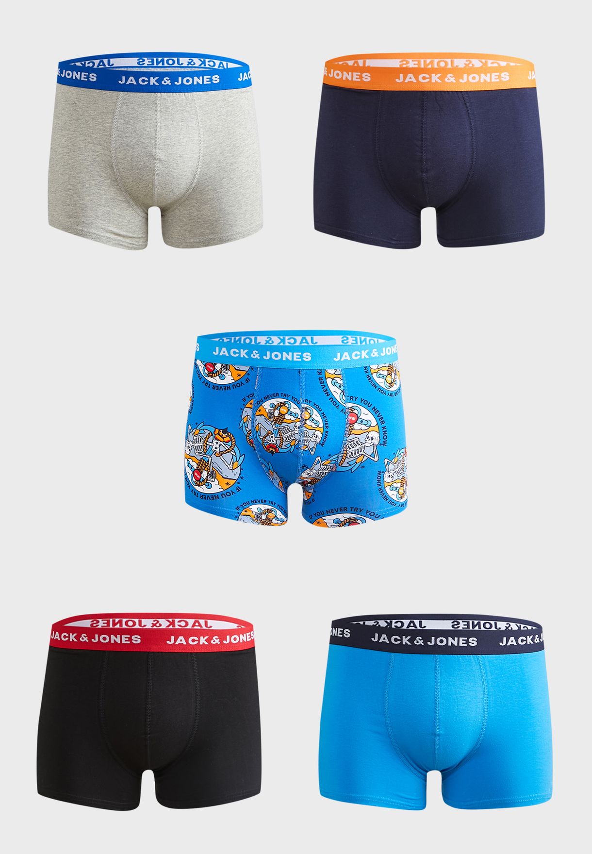 5 Pack Logo Band Trunks