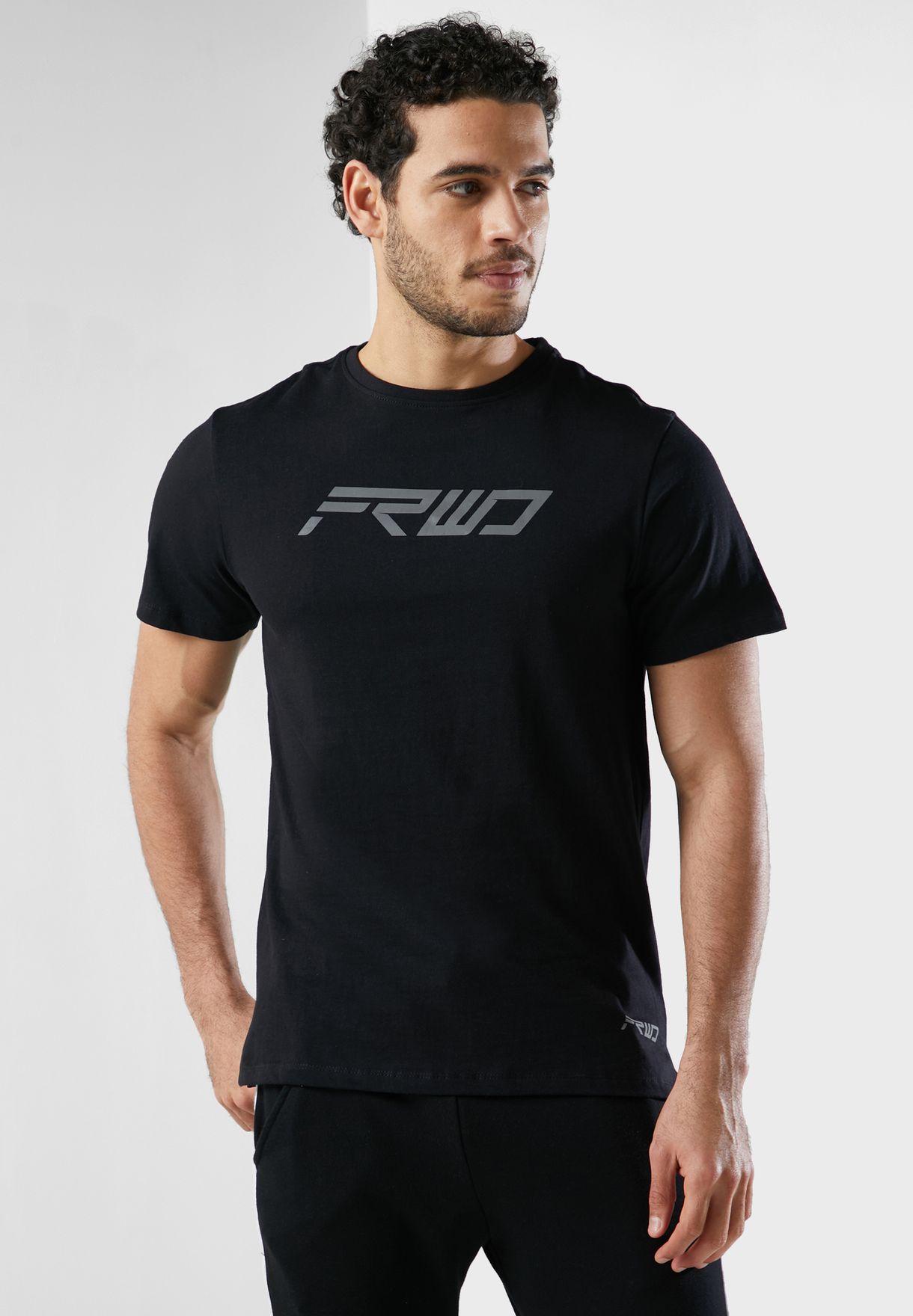 Buy FRWD black Forward Logo T-Shirt for Men in Dubai, Abu Dhabi