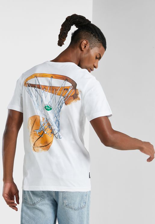 Basketball Court Graphic T-Shirt