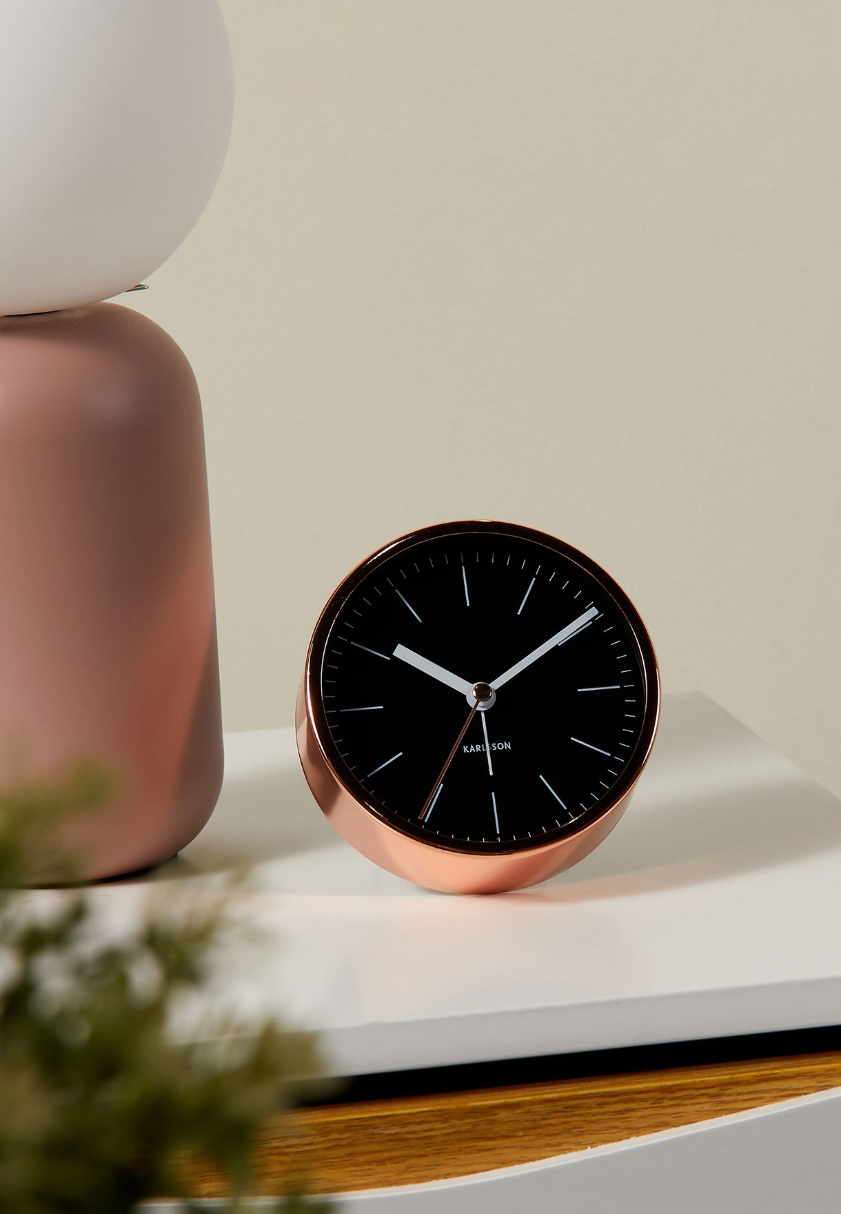 Minimal Copper Plated Alarm Clock