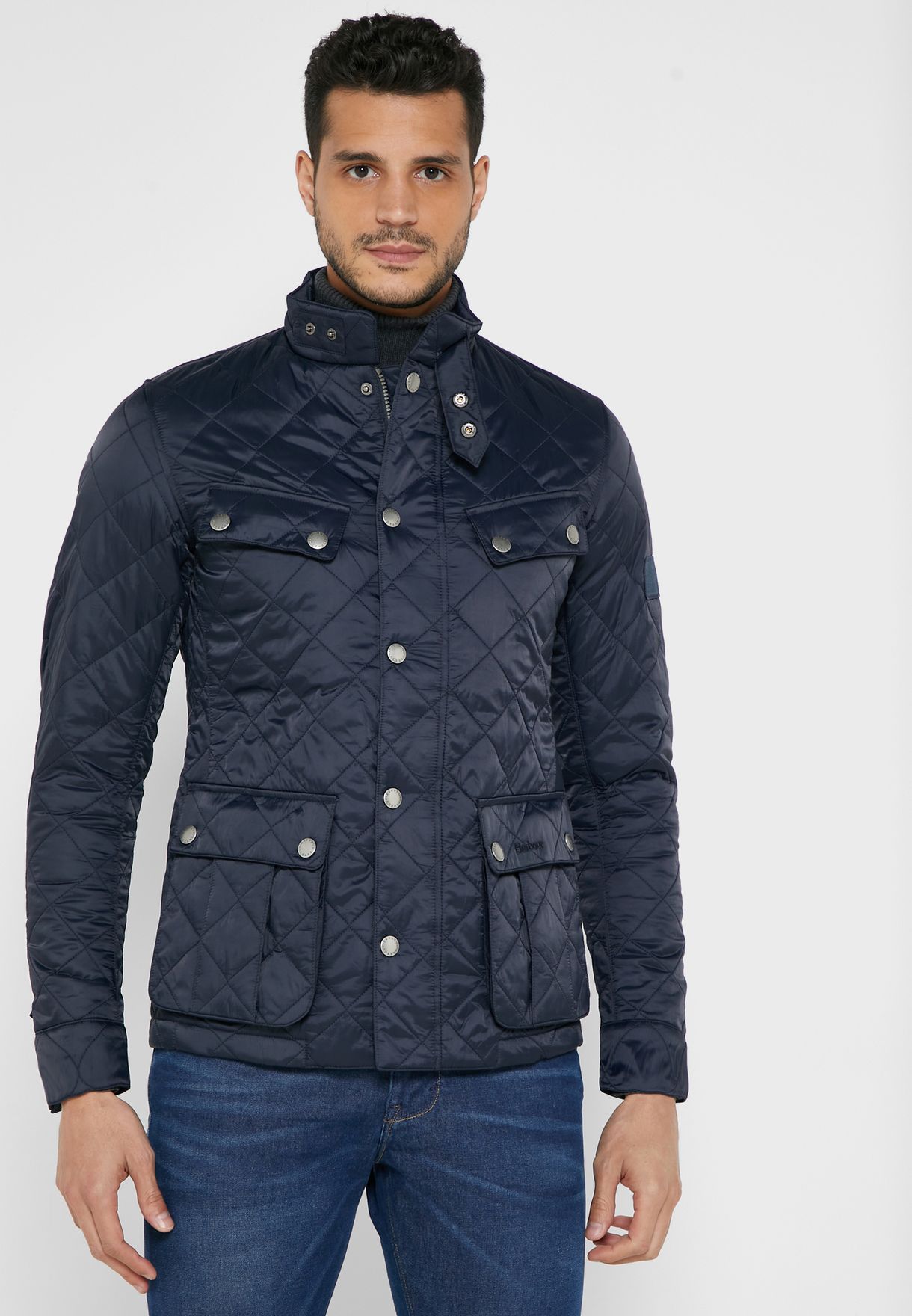 barbour international men's ariel quilted jacket