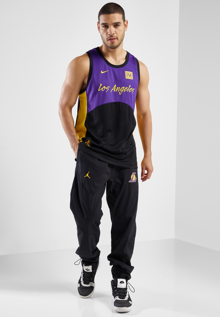 Buy Nike purple Los Angeles Lakers Dri-Fit Home Jersey for Men in