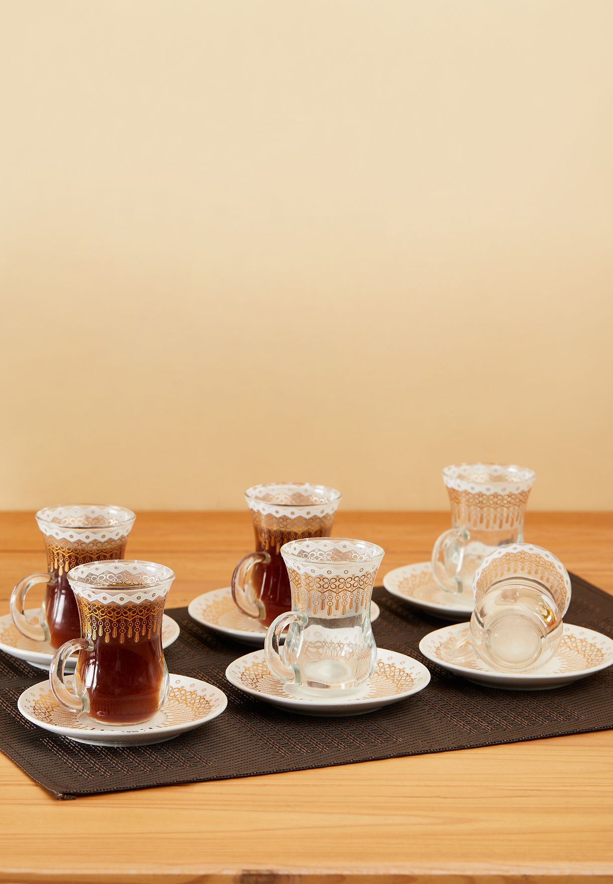 طقم فناجين قهوة تركية (6 قطع)