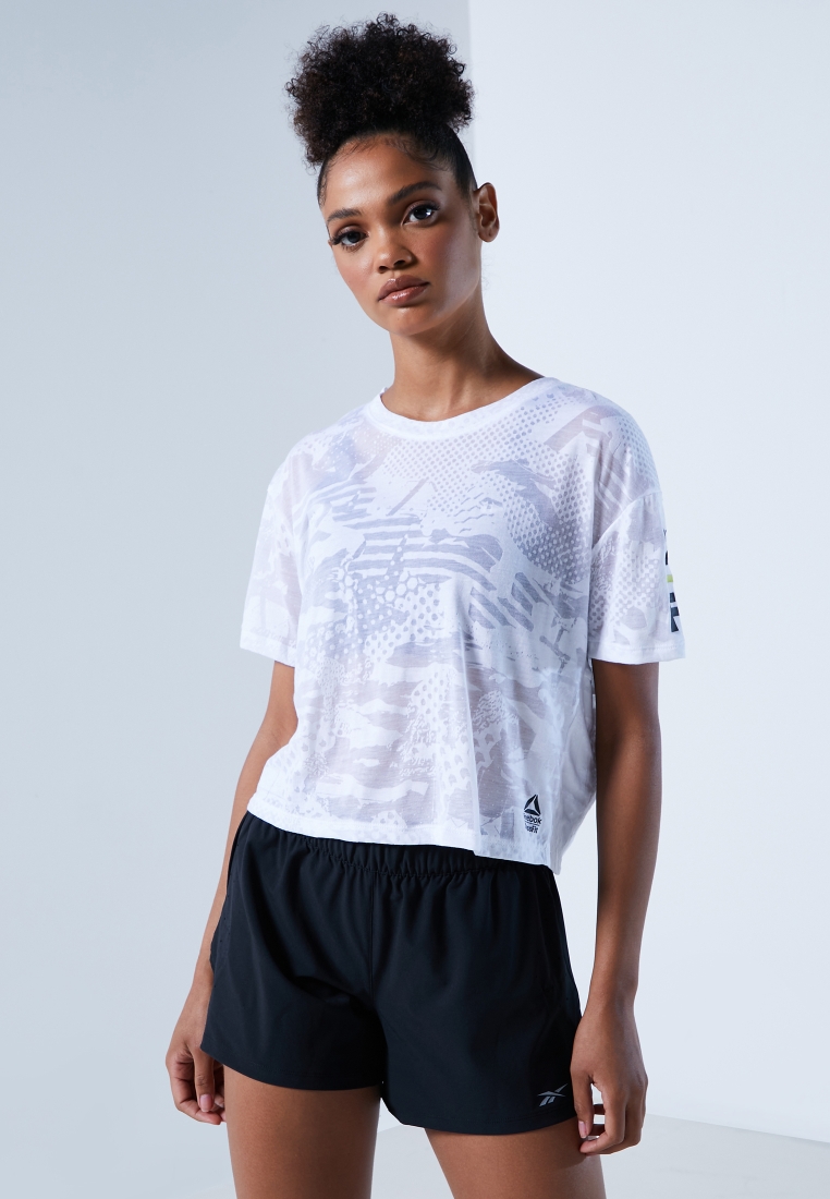 Buy Reebok white CrossFit Burnout T-Shirt Kids in MENA, Worldwide