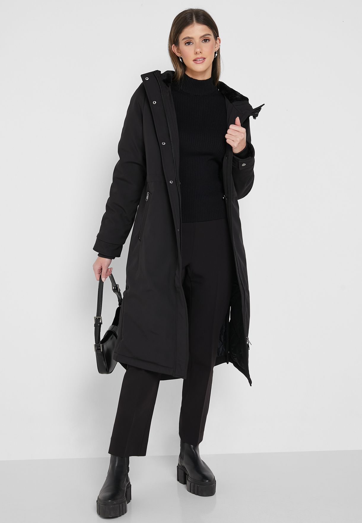 Hooded Longline Coat