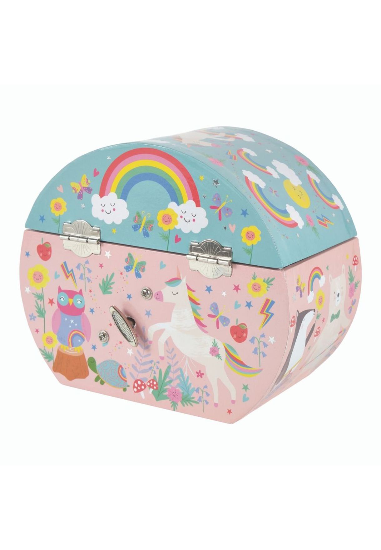 Rainbow Fairy Oval Jewellery Box
