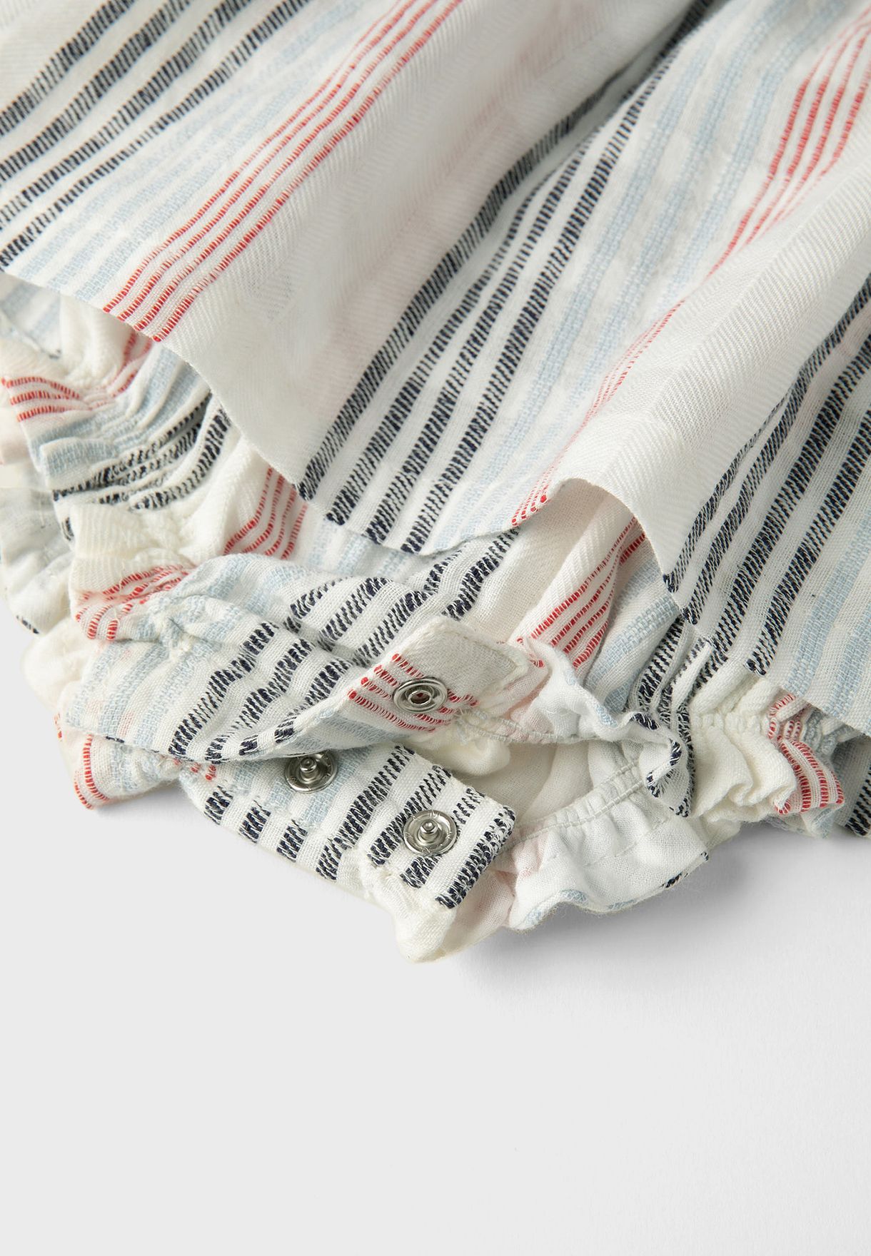Infant Striped Dress With Nappy Cover