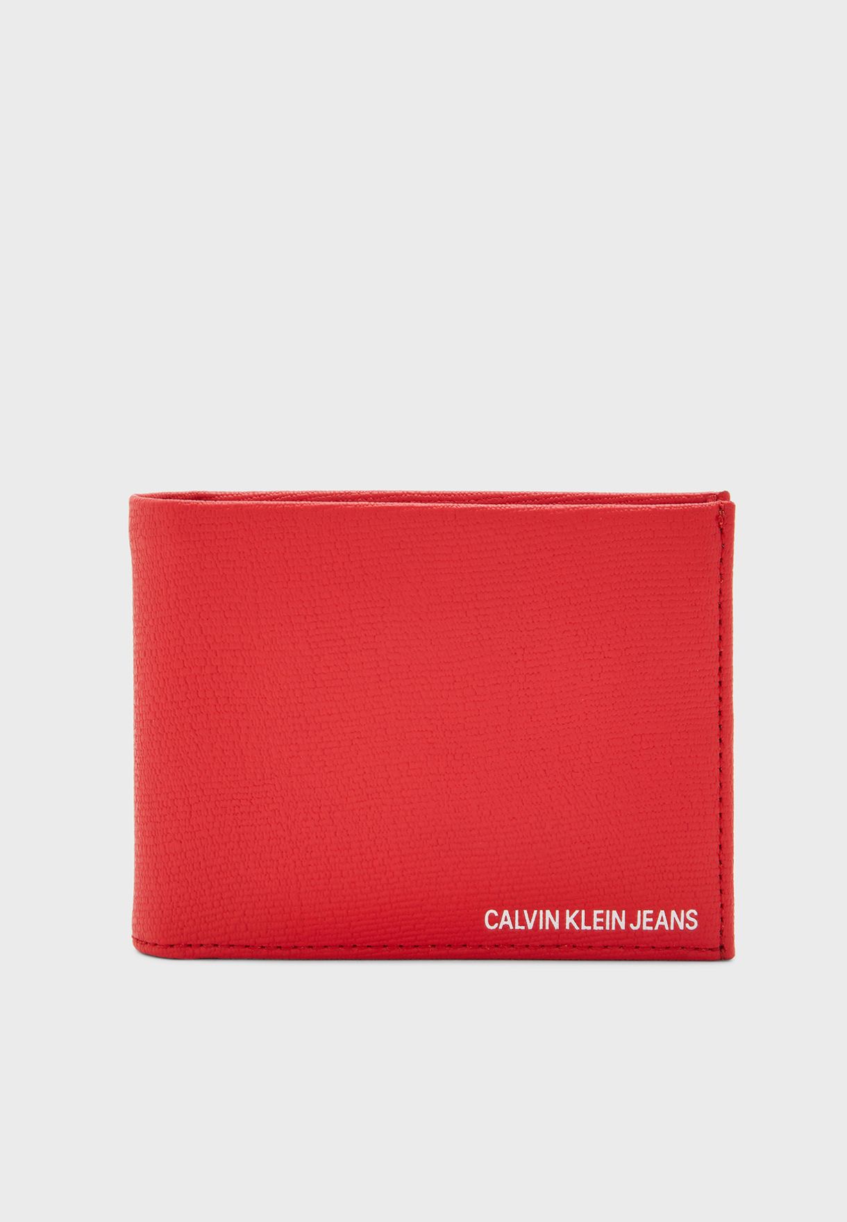 calvin klein wallet red