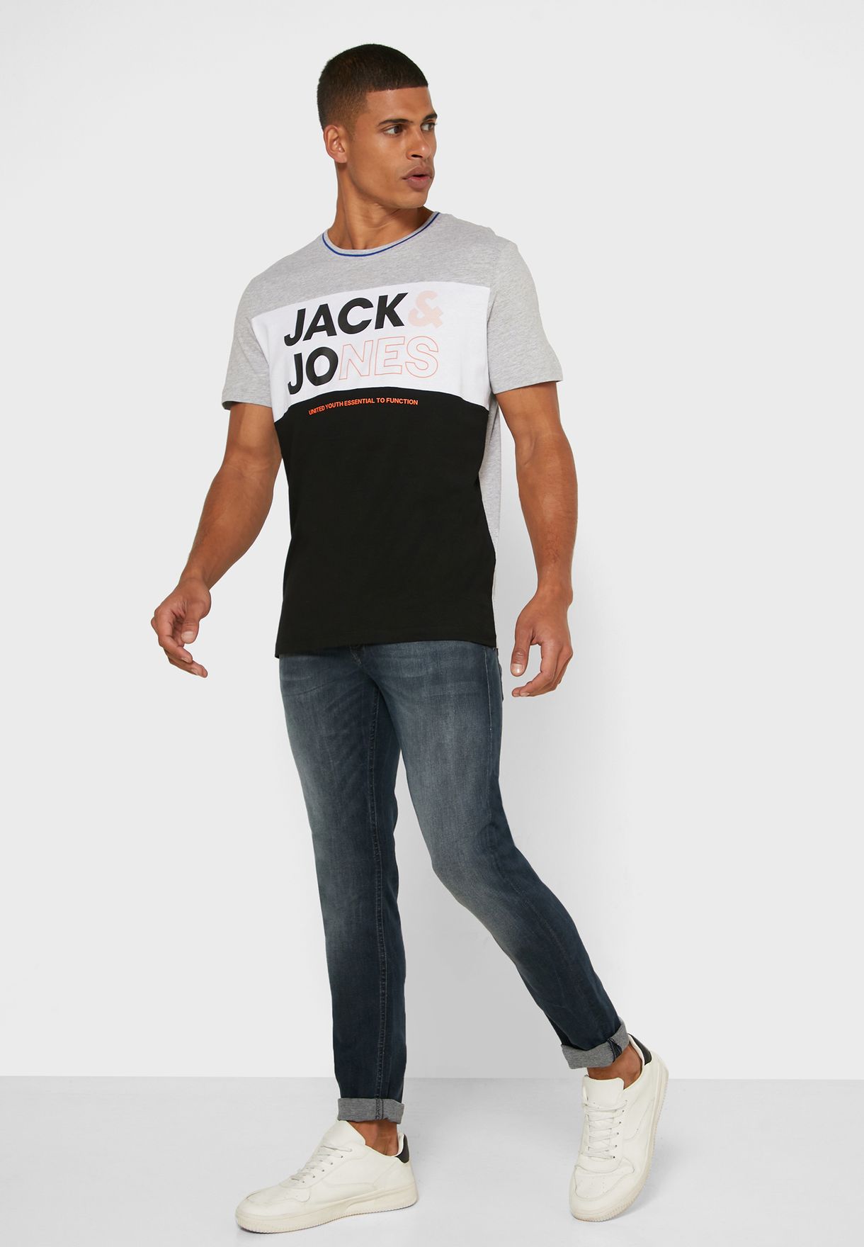 Buy Jack Jones blue Liam Fit Jeans for Men in MENA, Worldwide