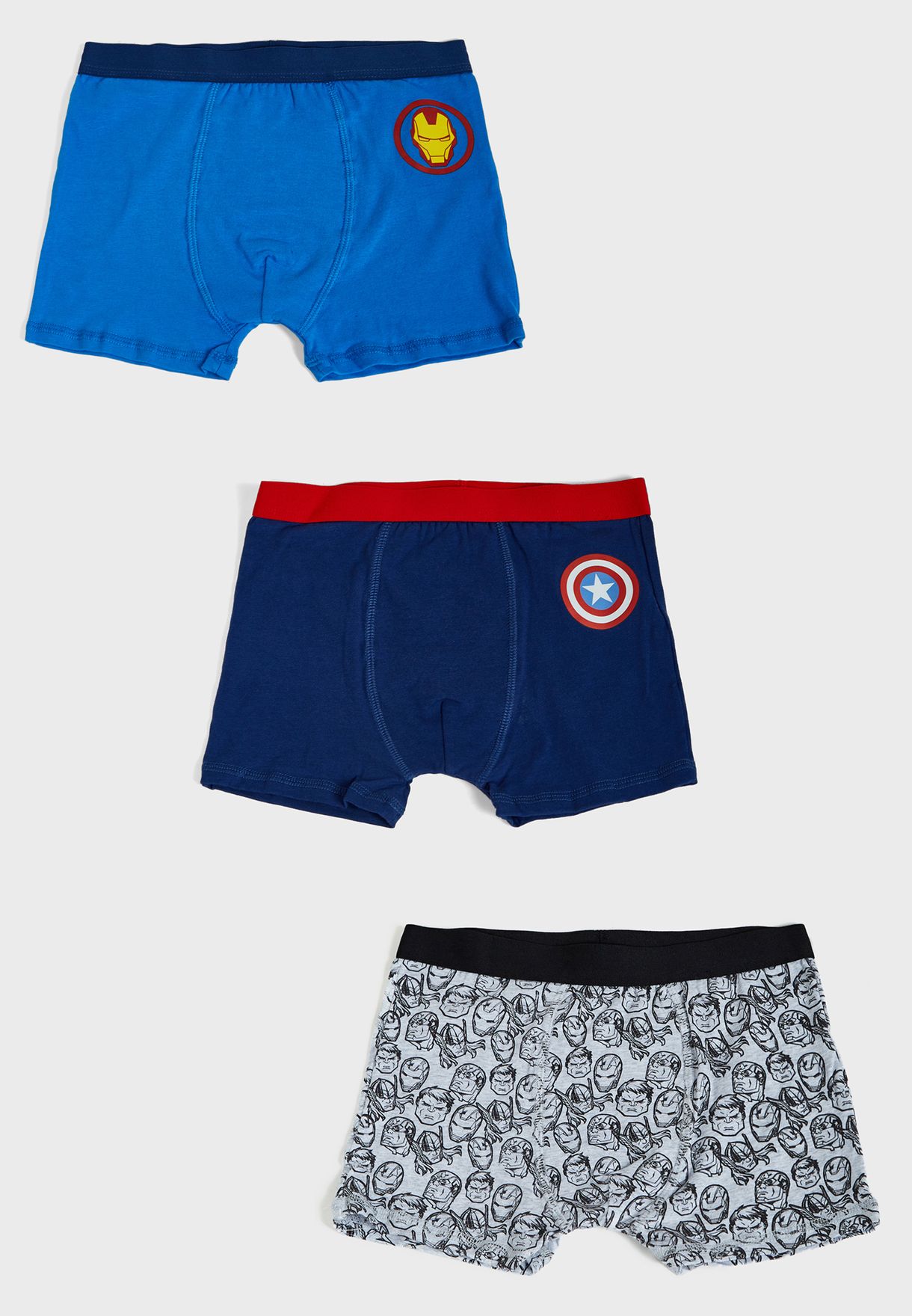Youth 3 Pack Avengers Boxers