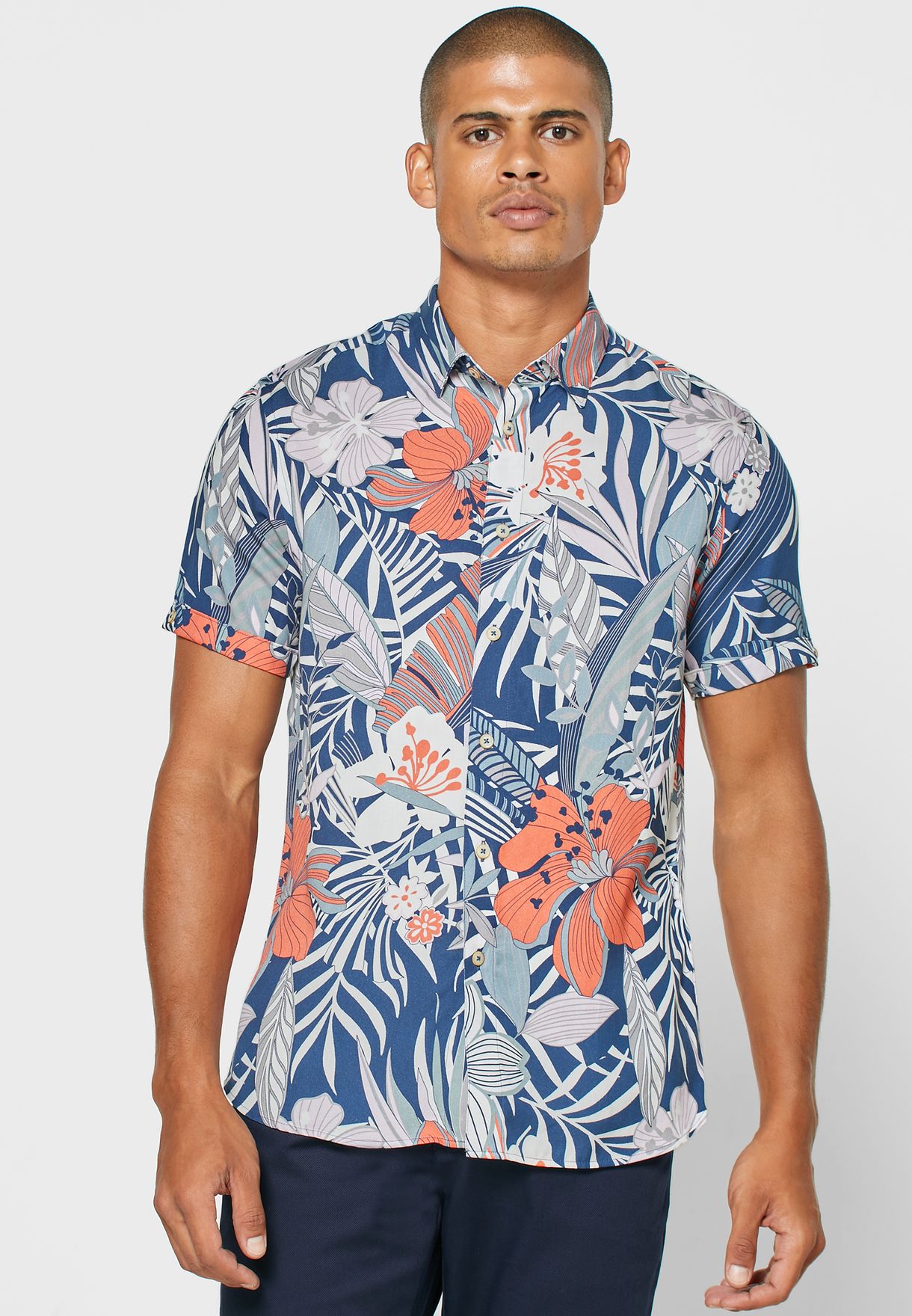 ted baker leaf print shirt