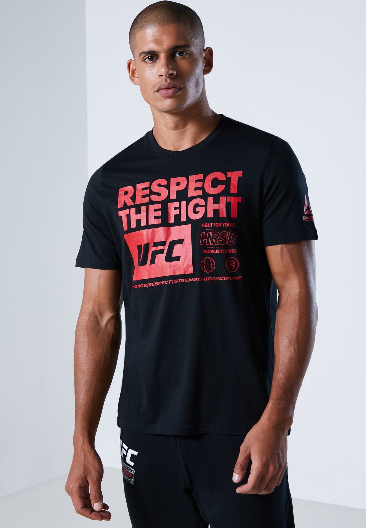 Reebok UFC Mens UFC Fight for Yours Tee