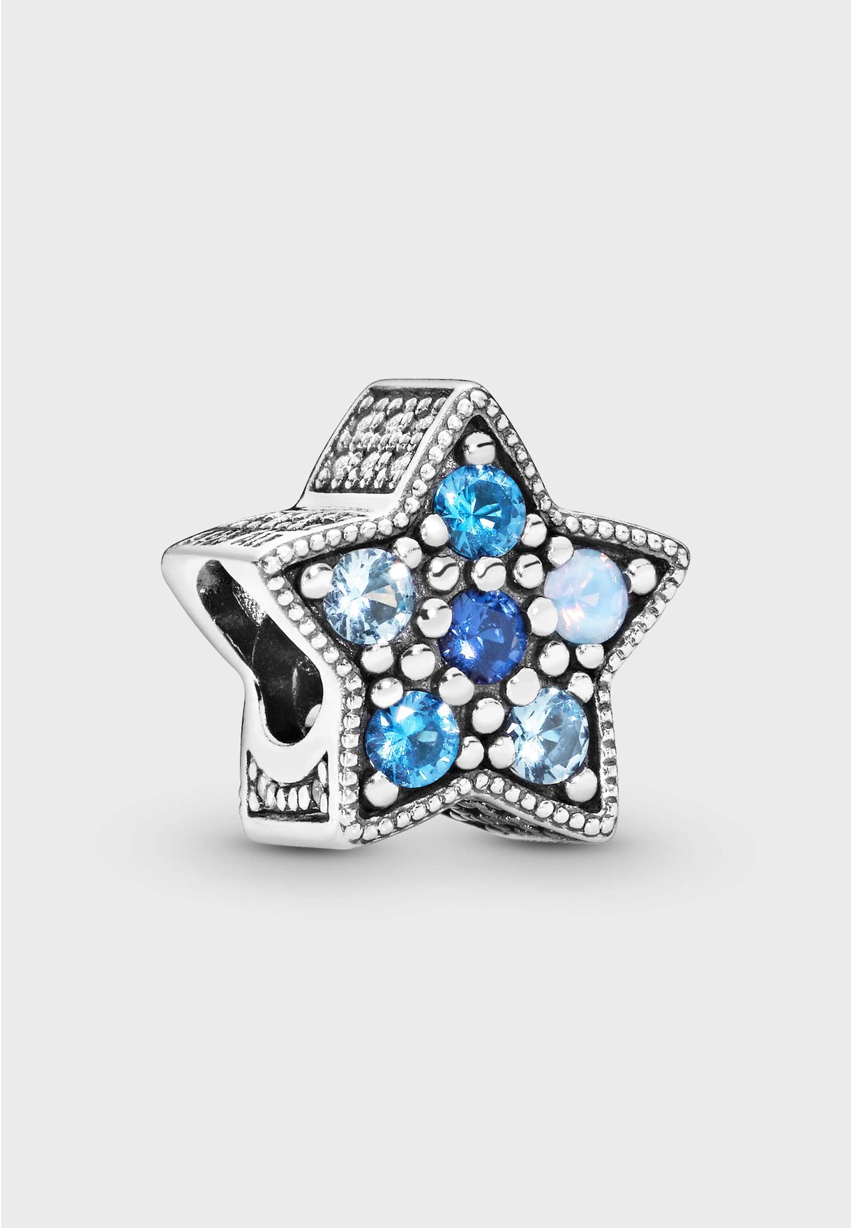 pandora clip bright star sterling silver