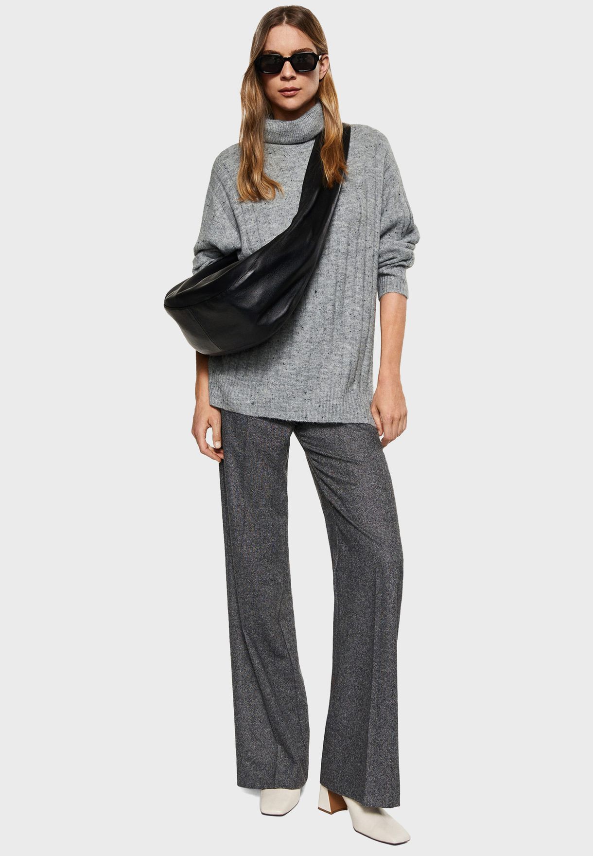 Turtle Neck Knitted Sweater