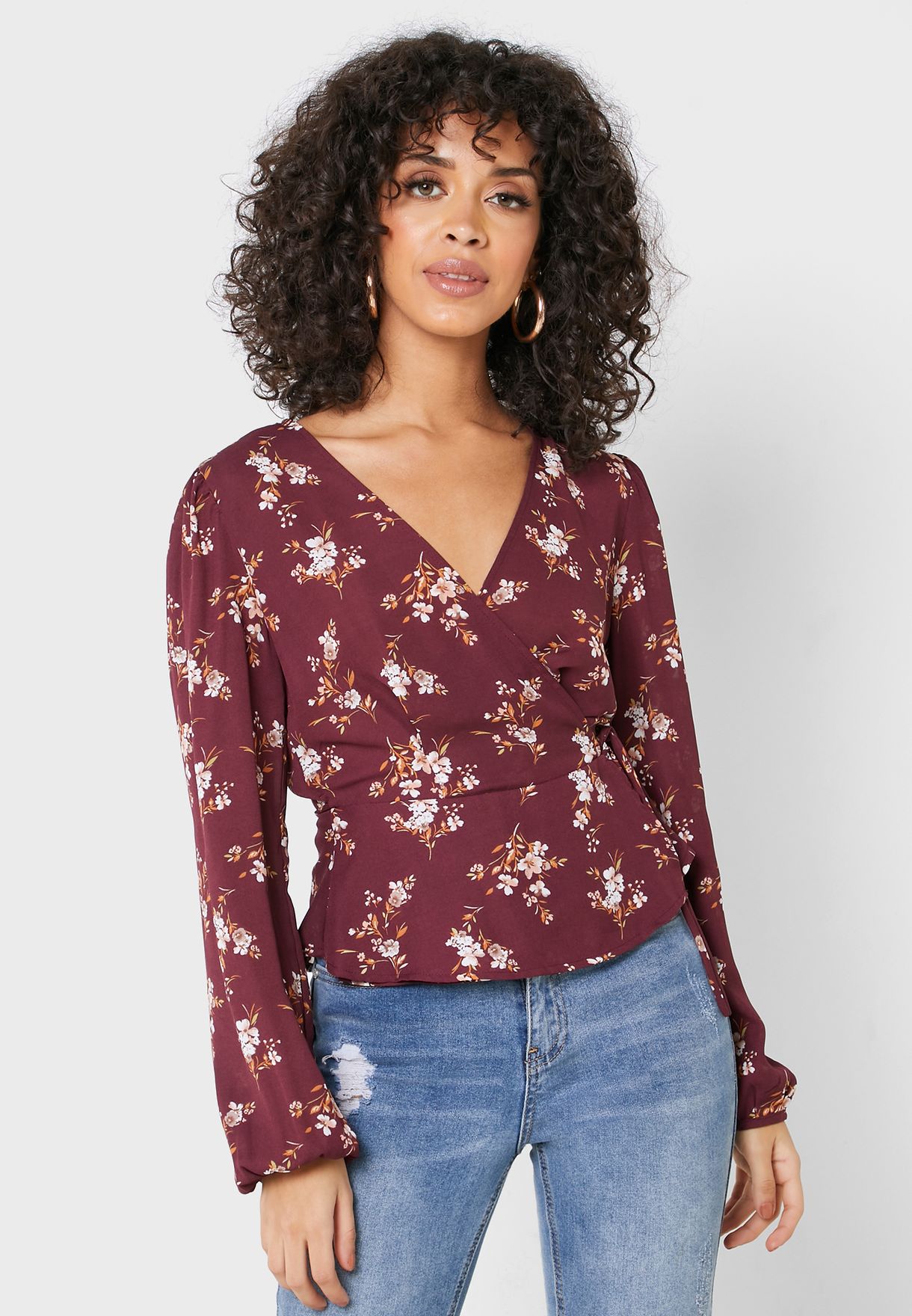 forever 21 wrap shirt