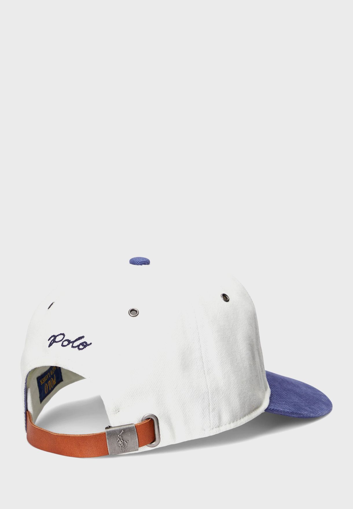 Buy Polo Ralph Lauren white Logo Flat Peak Cap for Men in Manama, Riffa