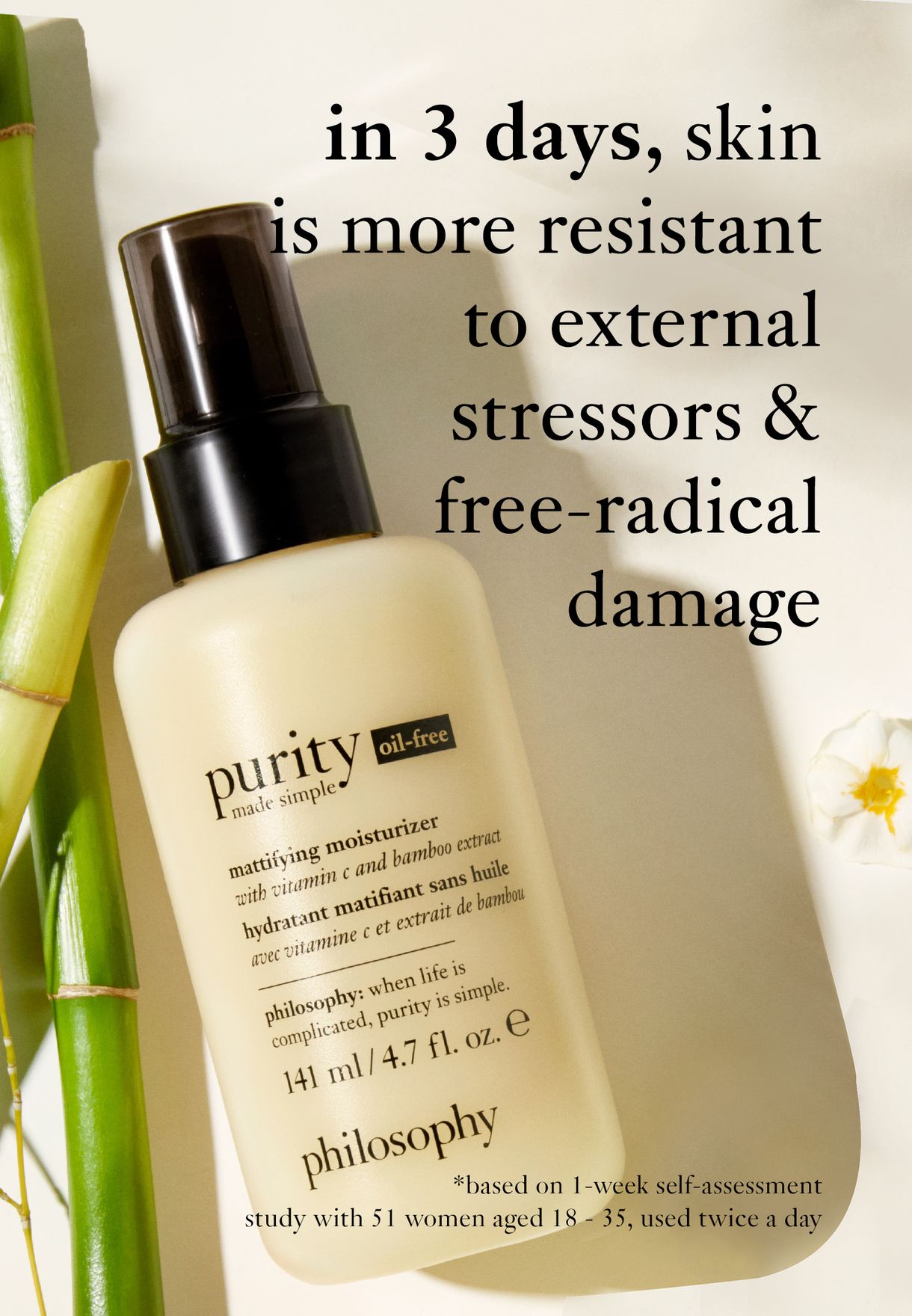 Purity Made Simple Oil Free Mattifying Moisturizer With Vitamins And Bamboo Extract, 50Ml
