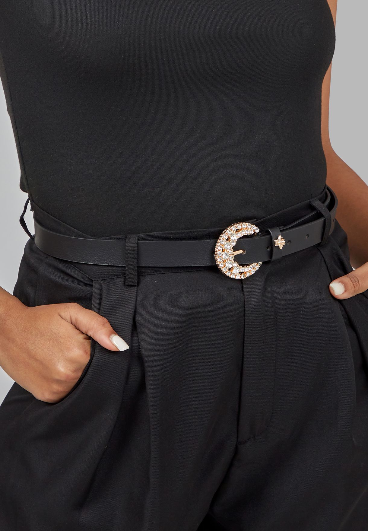 Embellished Buckle Belt