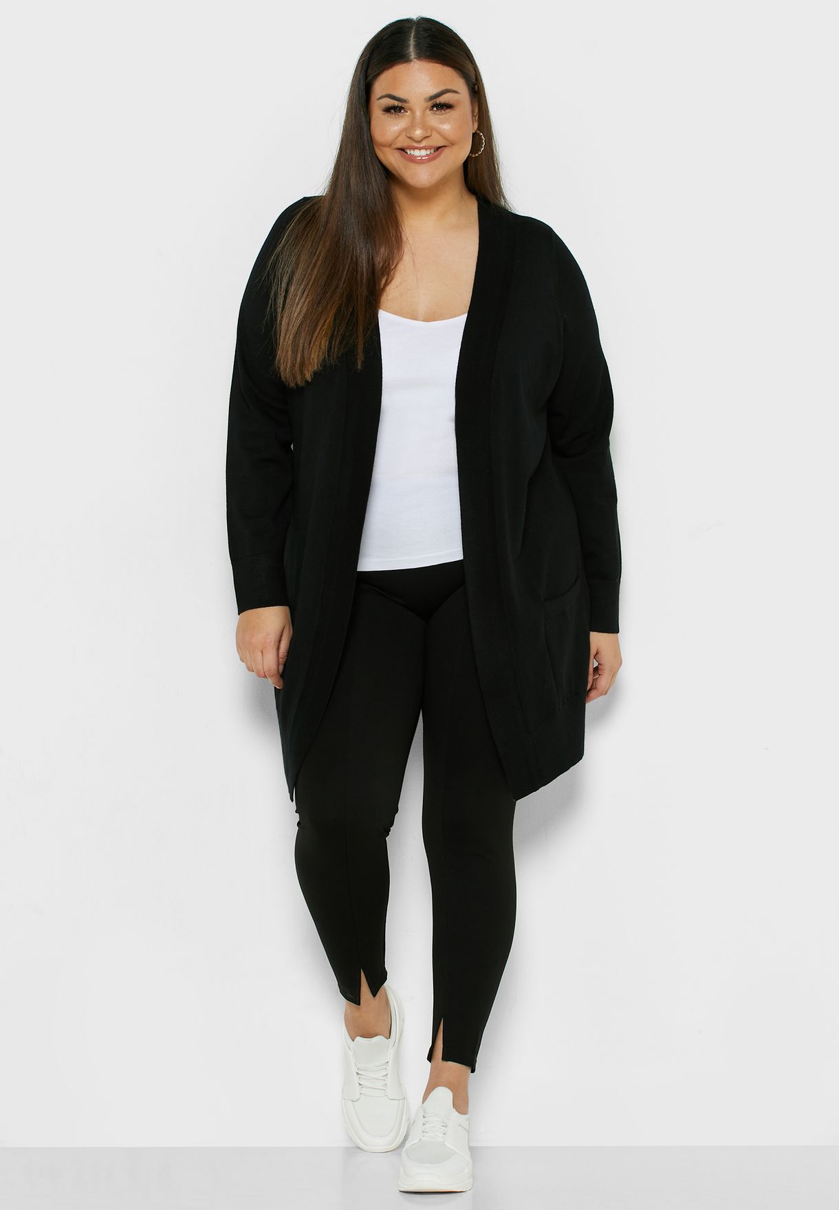 evans black cardigan