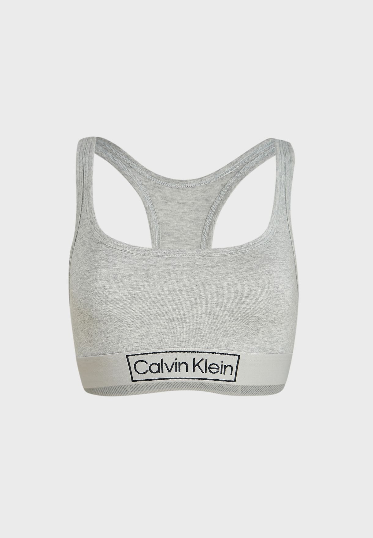 Buy Calvin Klein grey Knitted T-Shirt Bra for Women in Muscat, Salalah