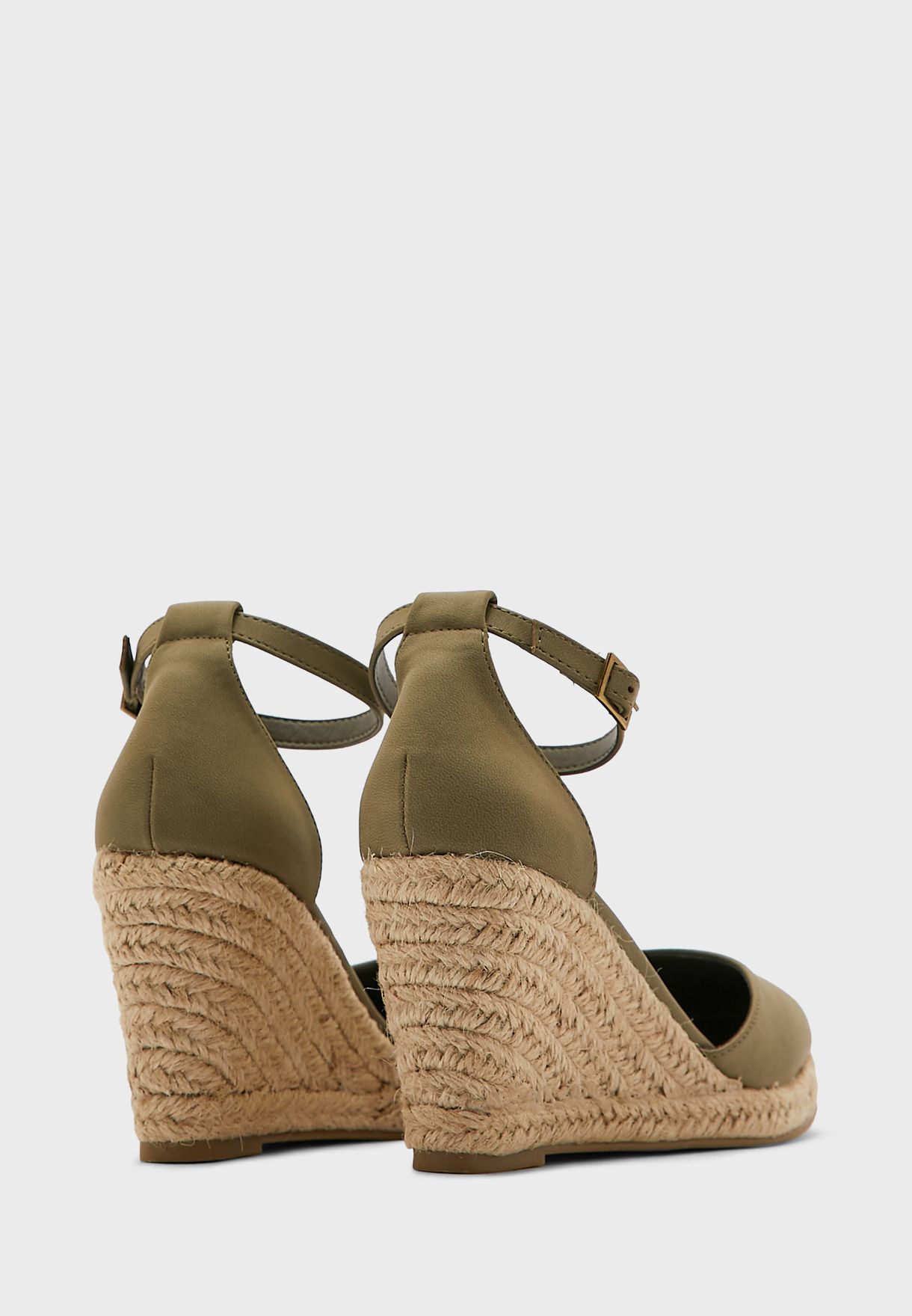 Buy Rubi khaki Closed Toe Wedge Sandals for Women in Riyadh, Jeddah