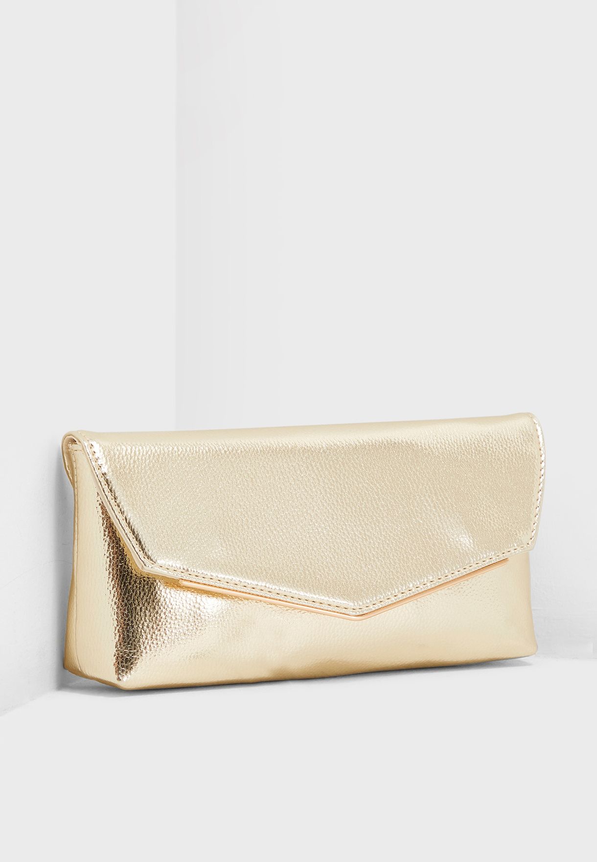 dorothy perkins gold clutch