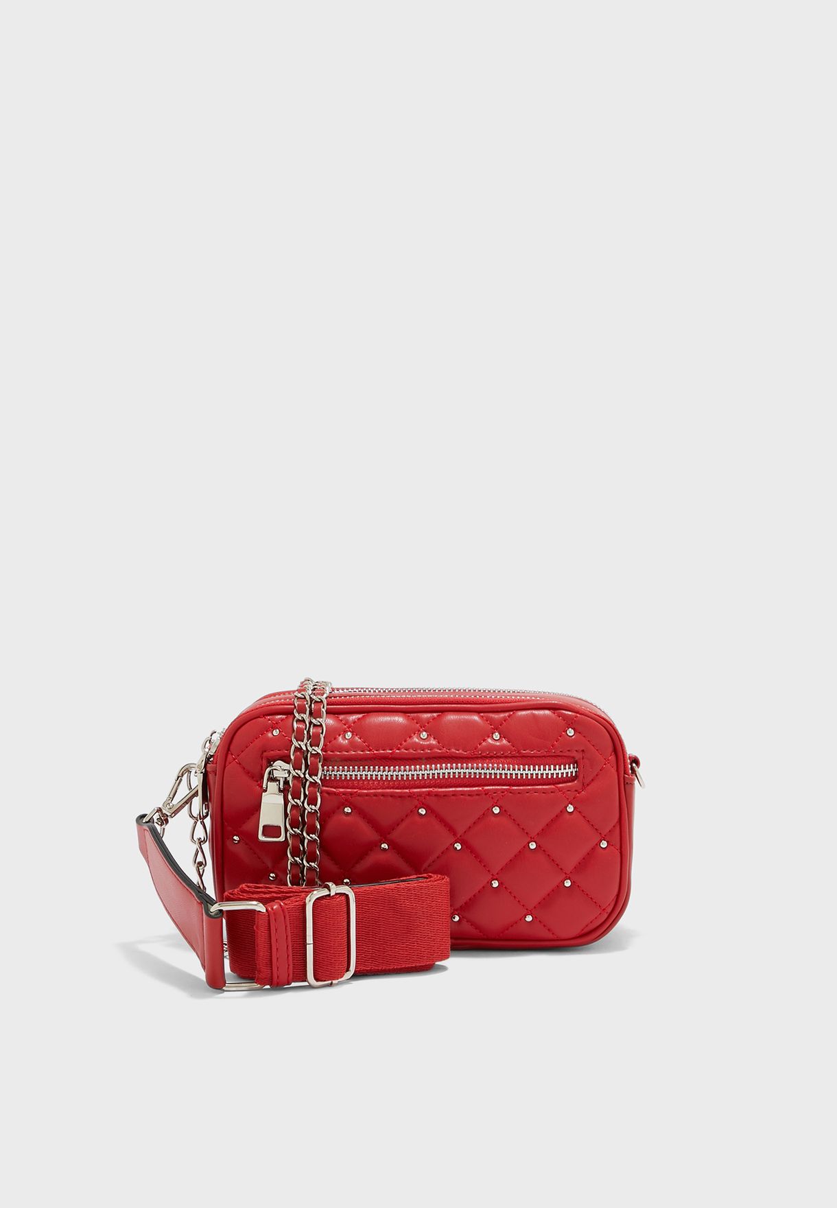 steve madden red crossbody bag