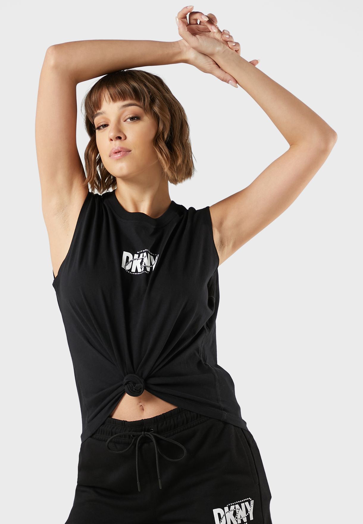 Front Knot Logo Tank Top