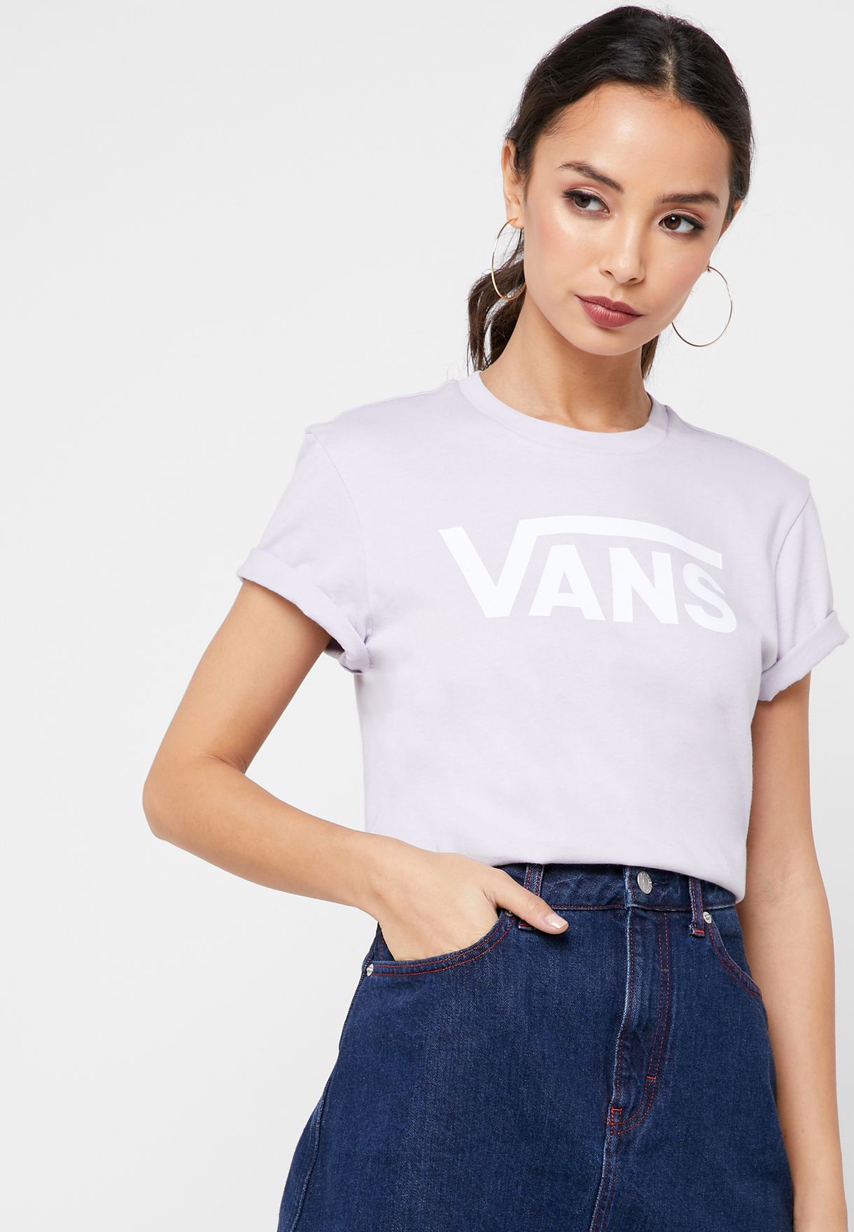 vans t shirt womens purple