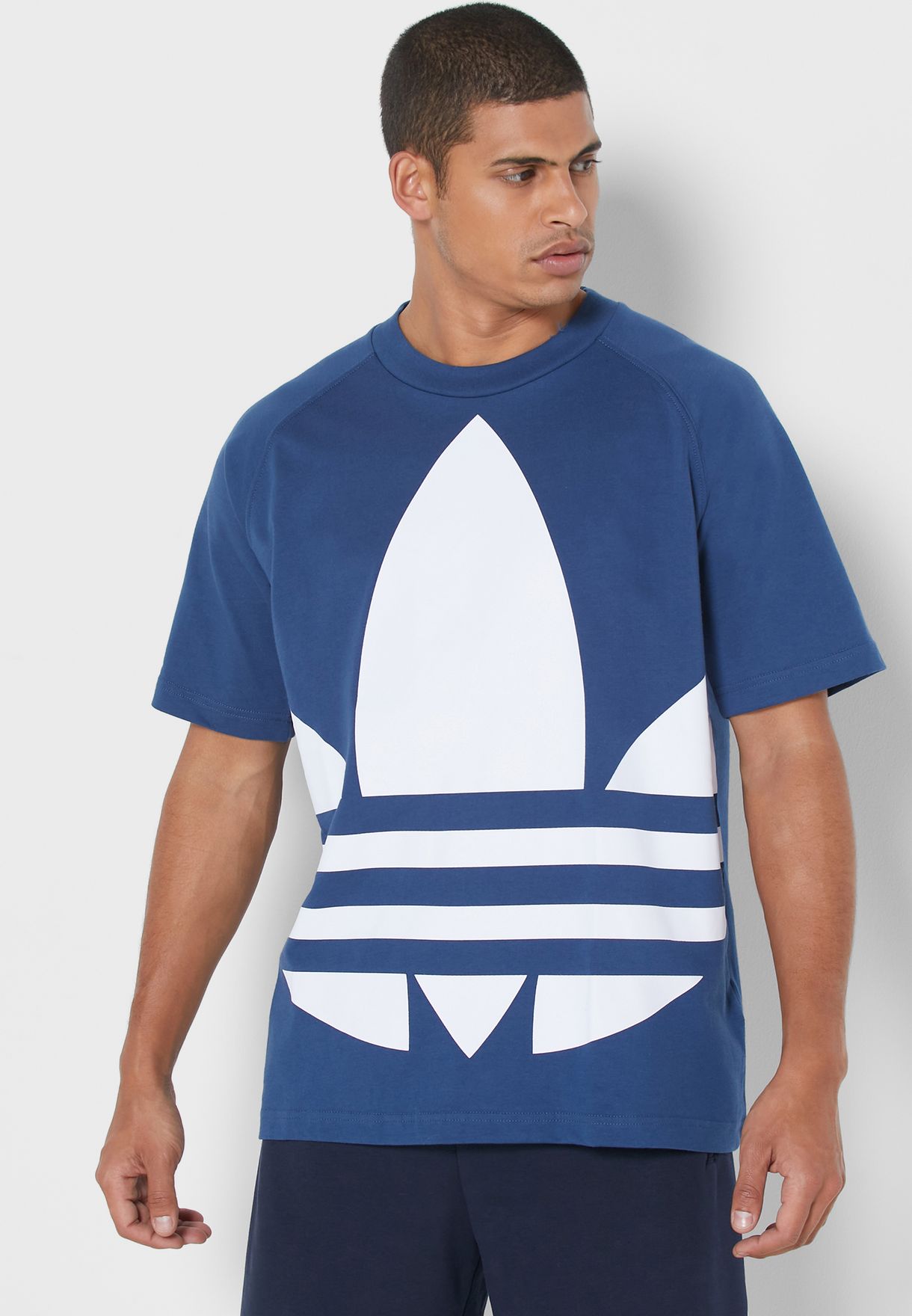 blue adidas originals t shirt