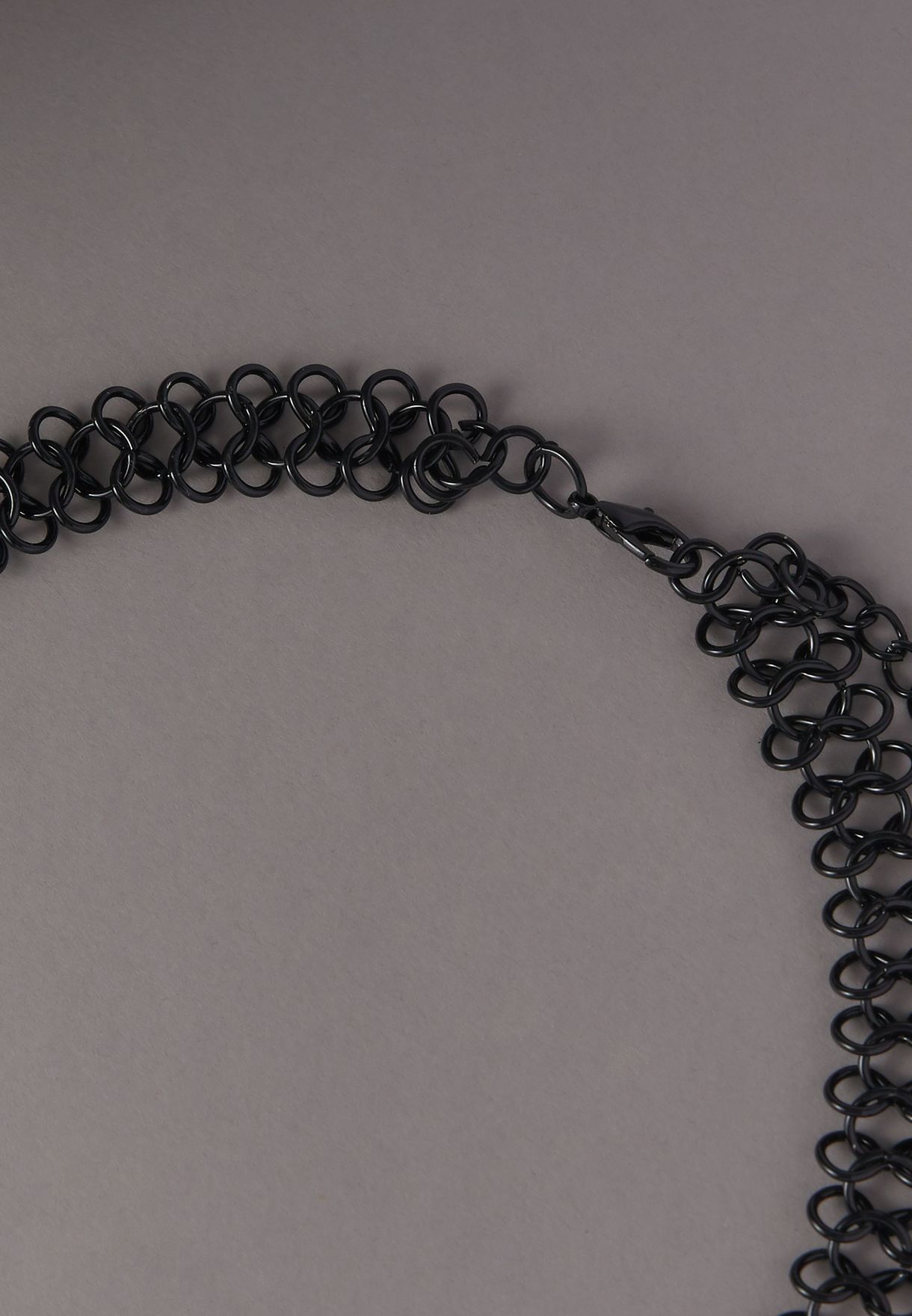 Multi-Colour Stone V-Shape Necklace 