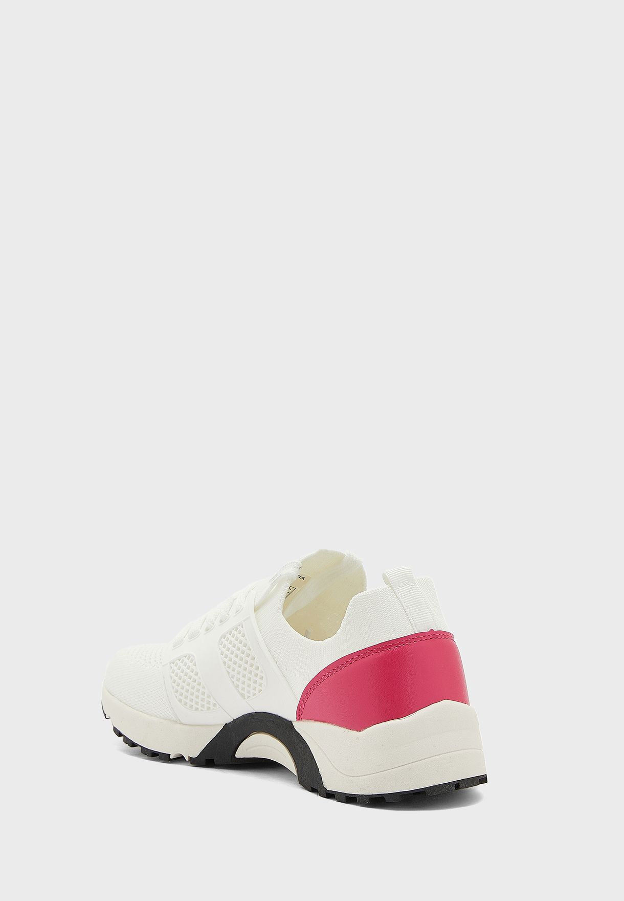 Colour Detail Knit Pu Sneaker
