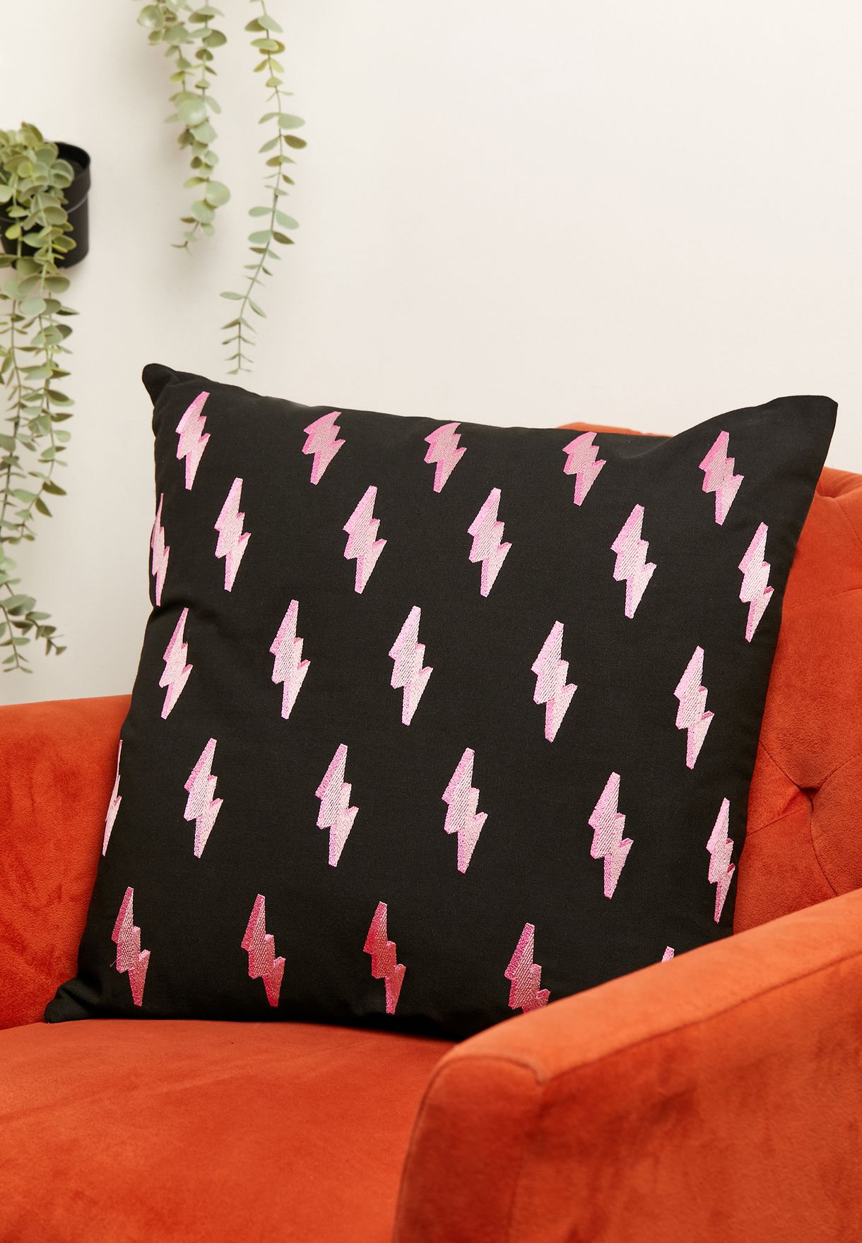 Lighting Bolts Feather Filled Cushion